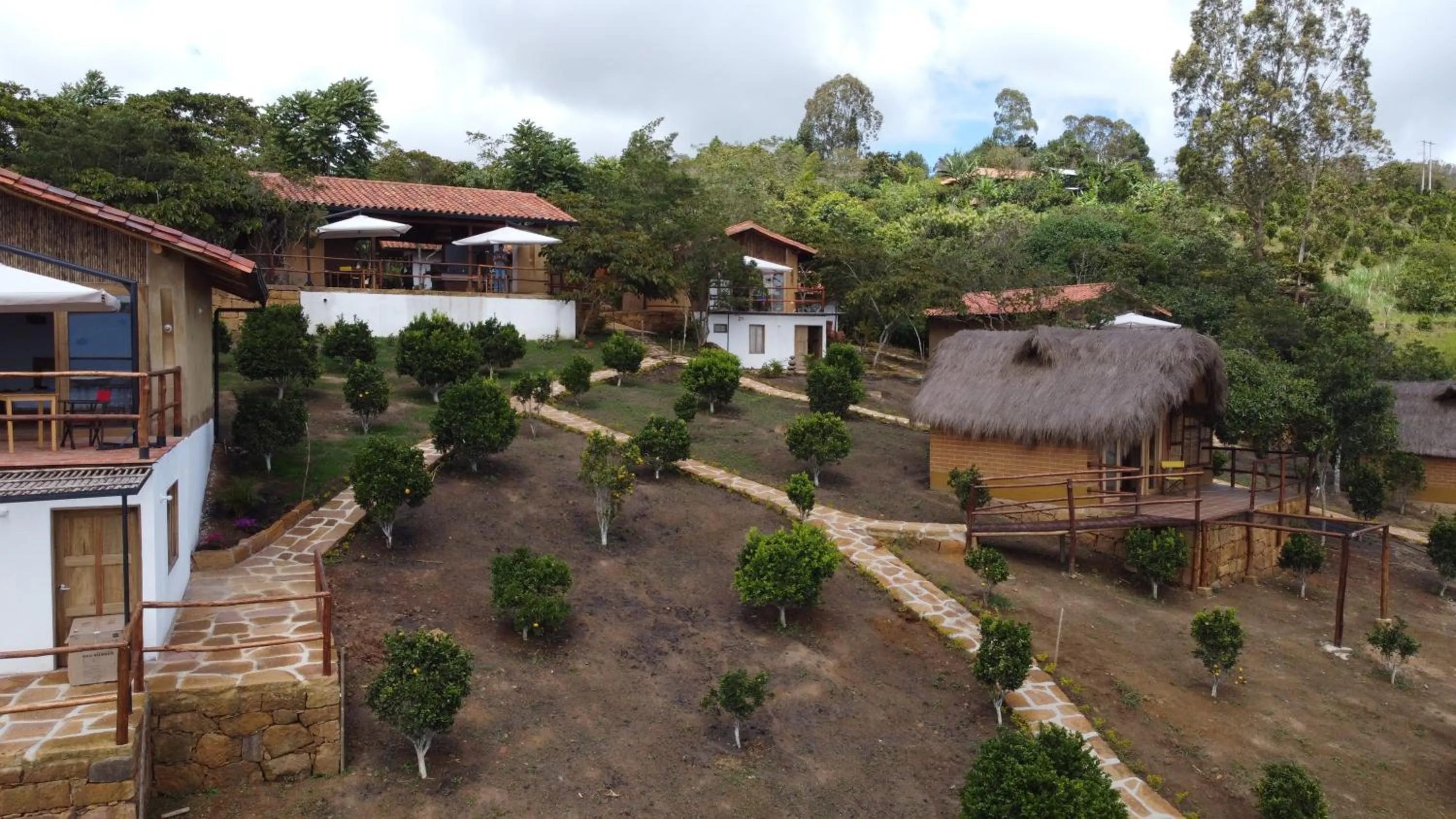 Garden view in Hotel Cariguá