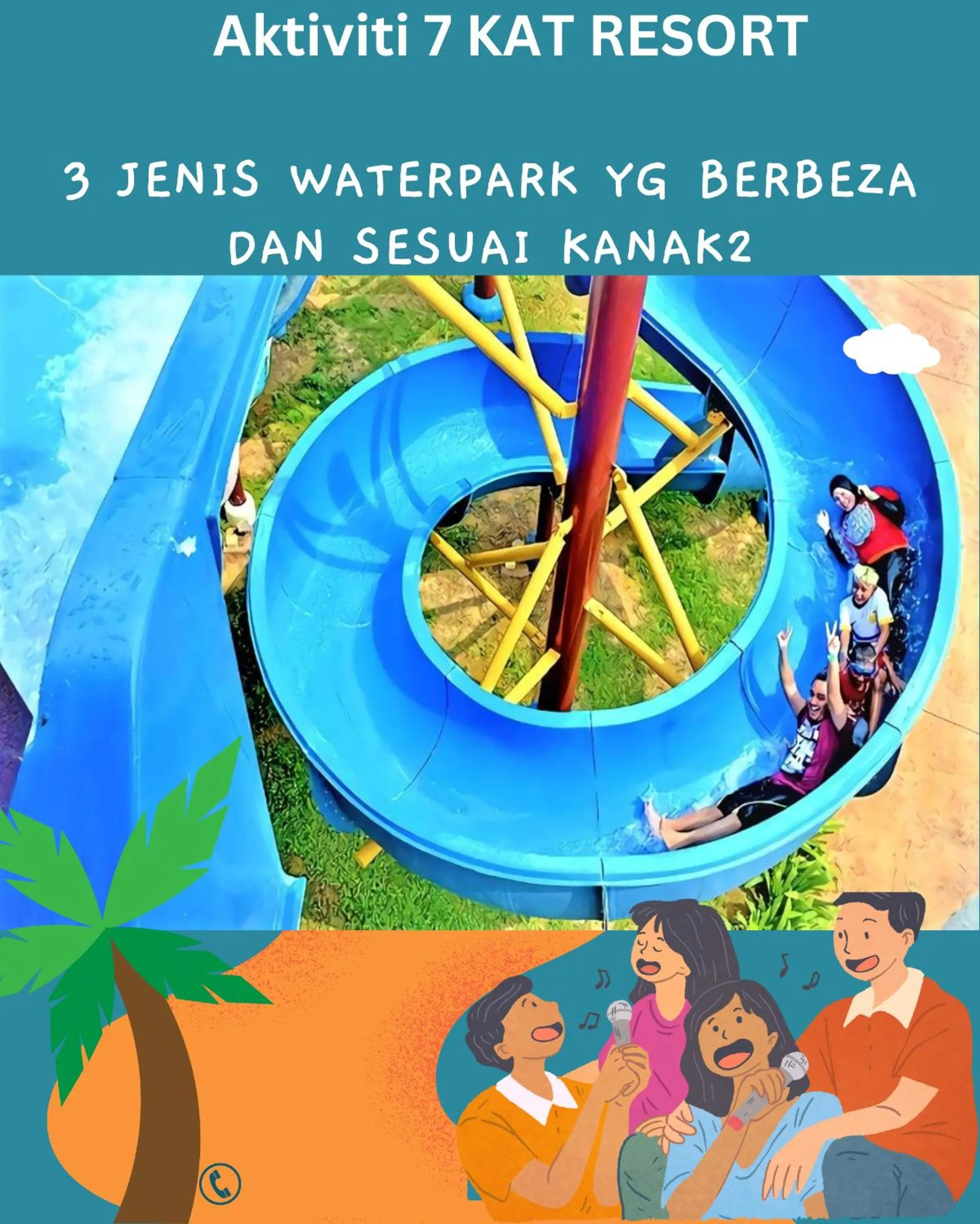 People in BY LG Water Themepark Suites Melaka By GGM