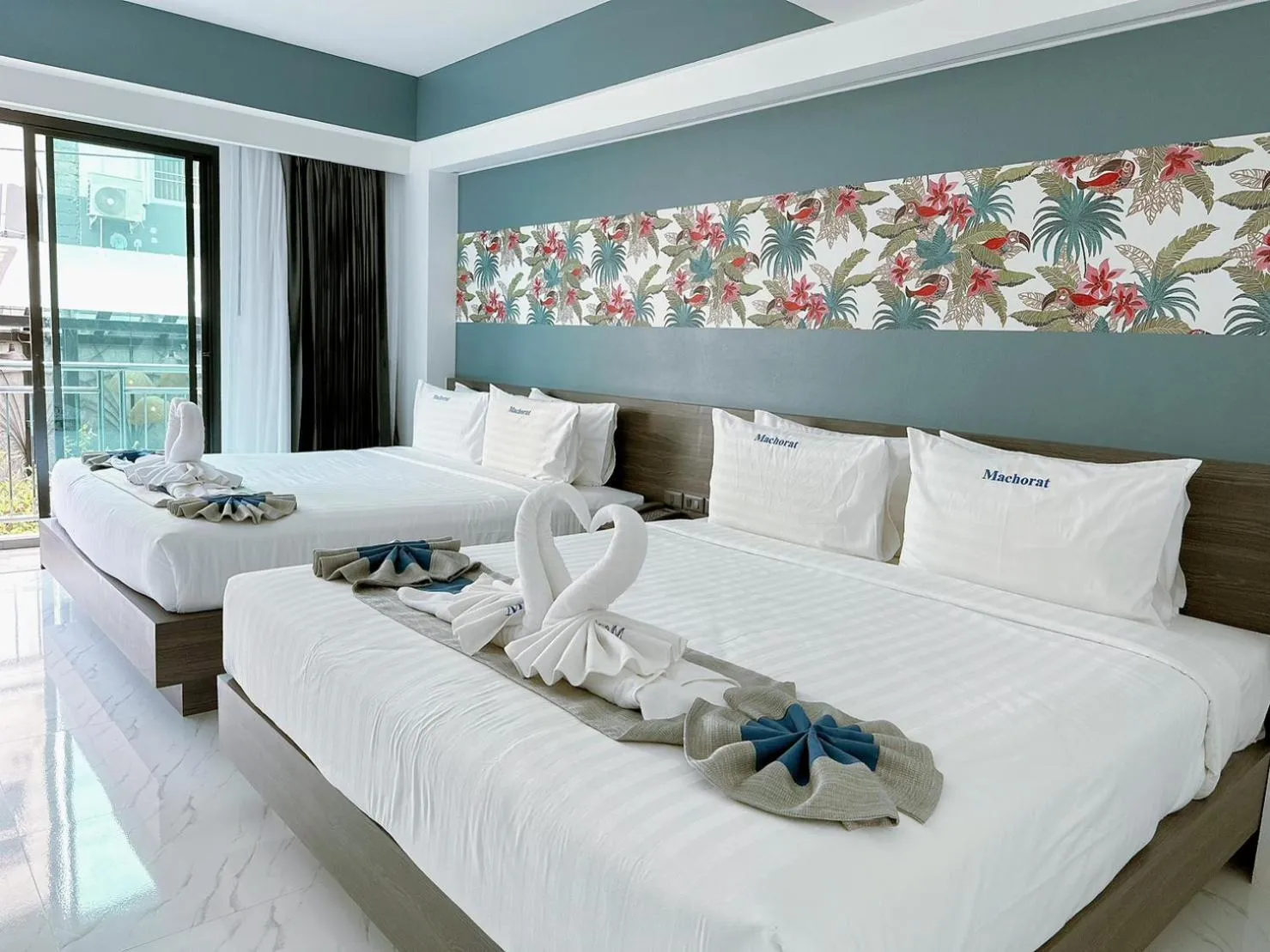 Bed in Machorat Aonang Resort at Aonang Beach Krabi