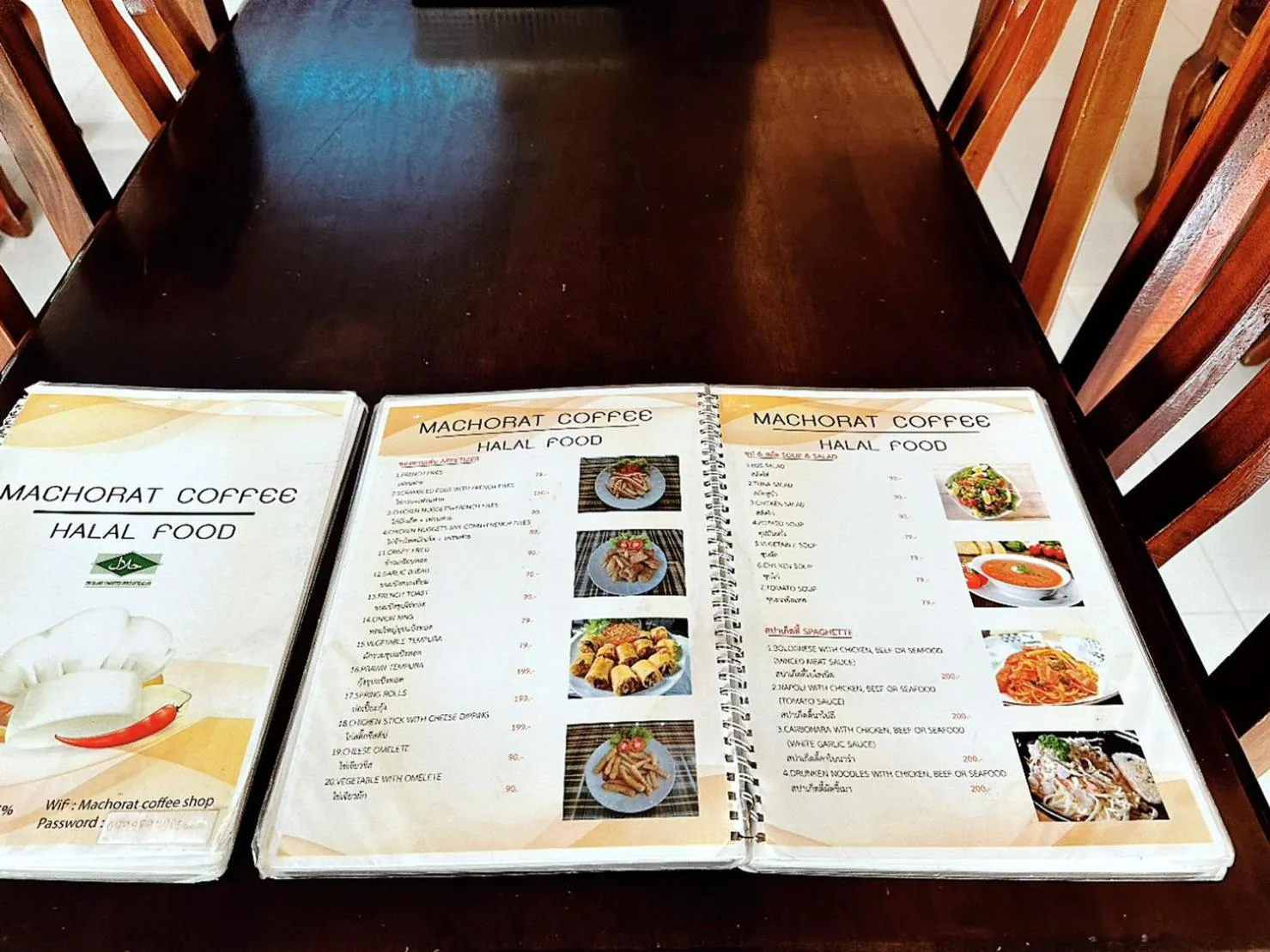 Food and drinks in Machorat Aonang Resort at Aonang Beach Krabi