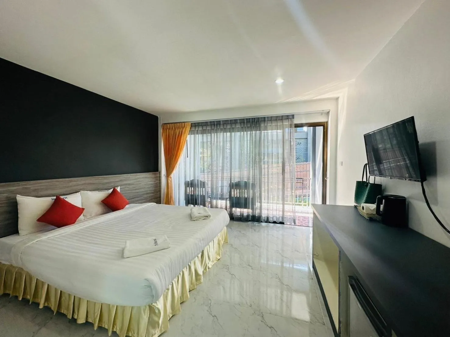 Bed in Machorat Aonang Resort at Aonang Beach Krabi