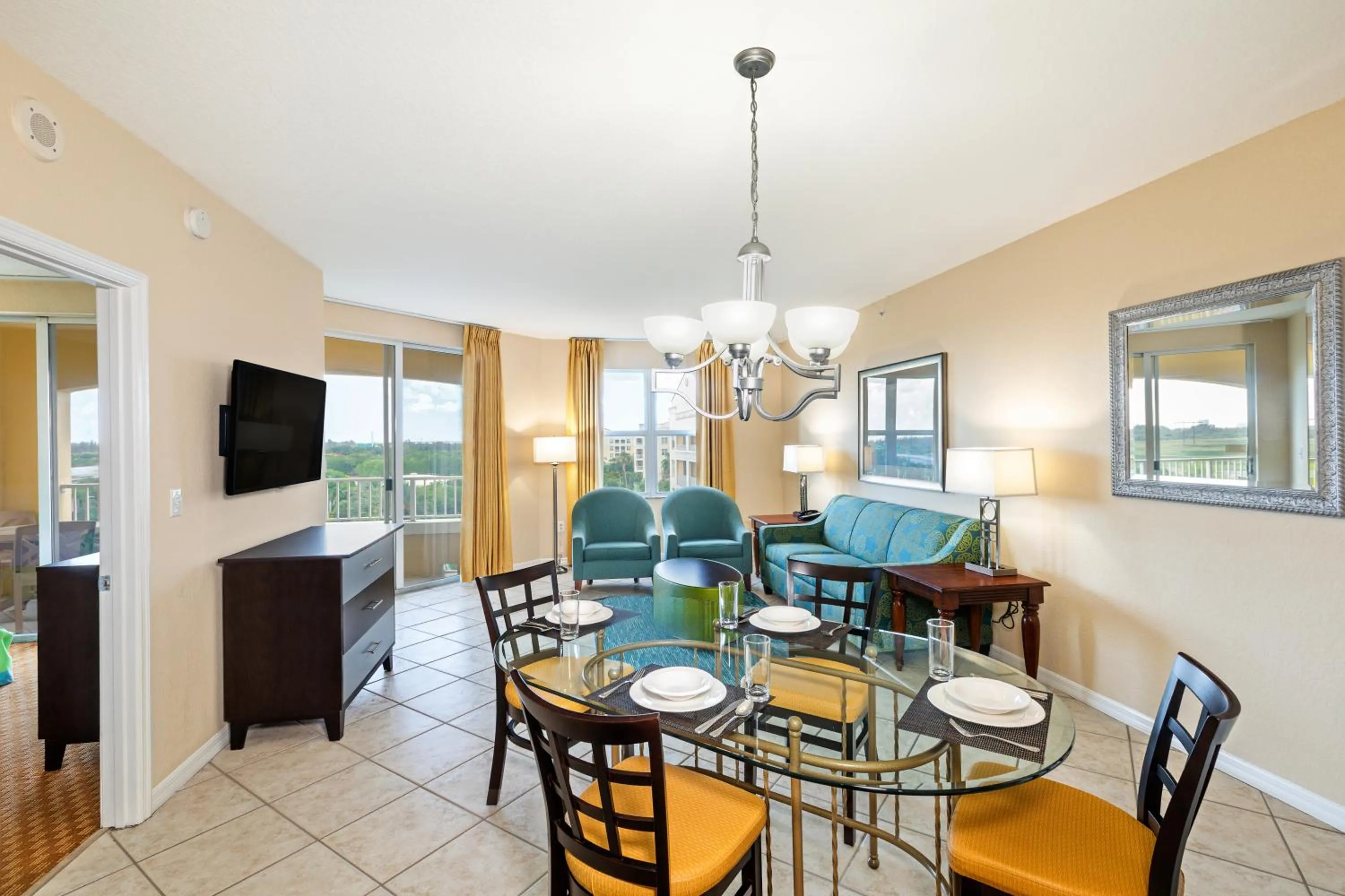 Living room in Vacation Village at Weston, Fort Lauderdale