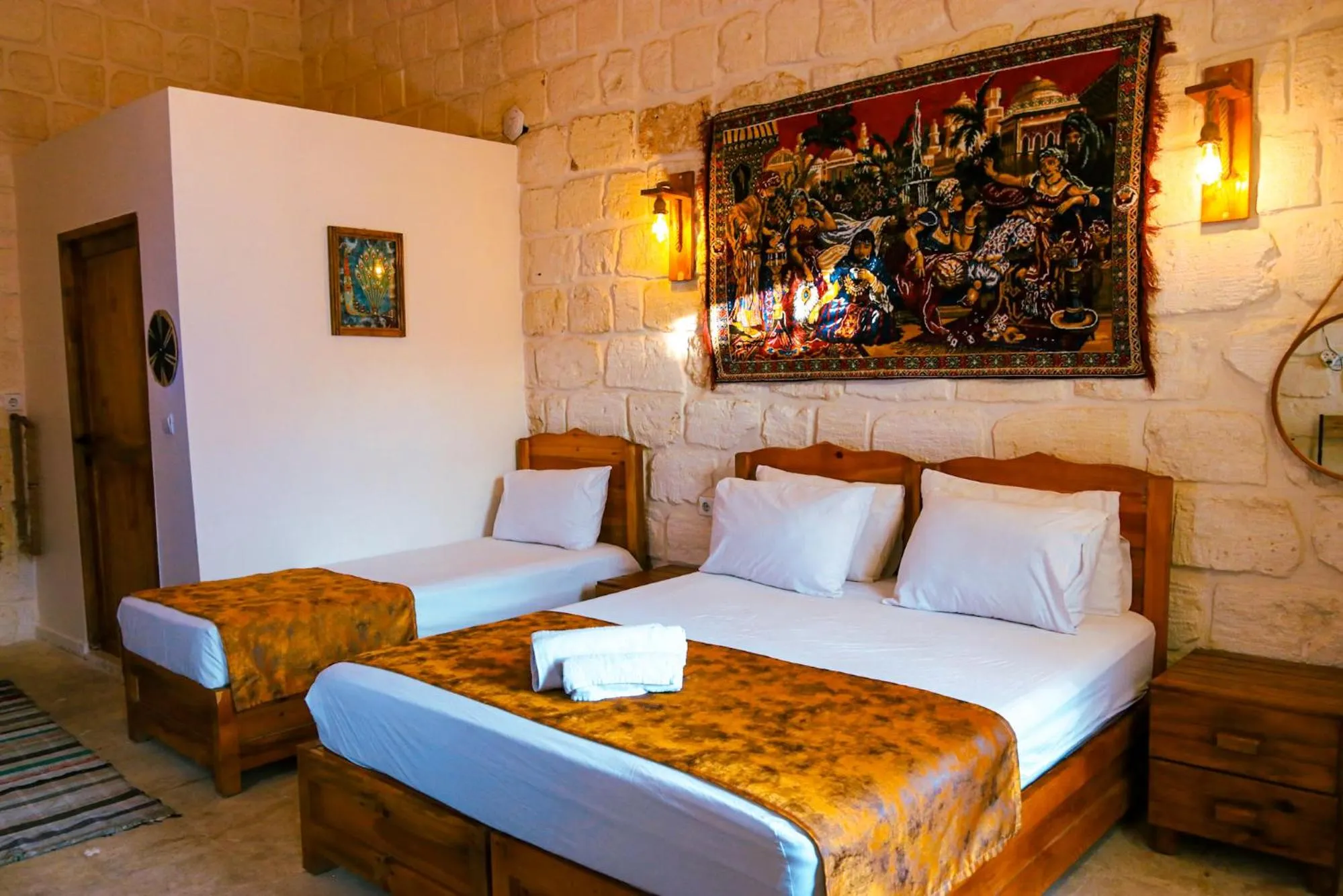 Bed in Mons Masius Hotel Teras