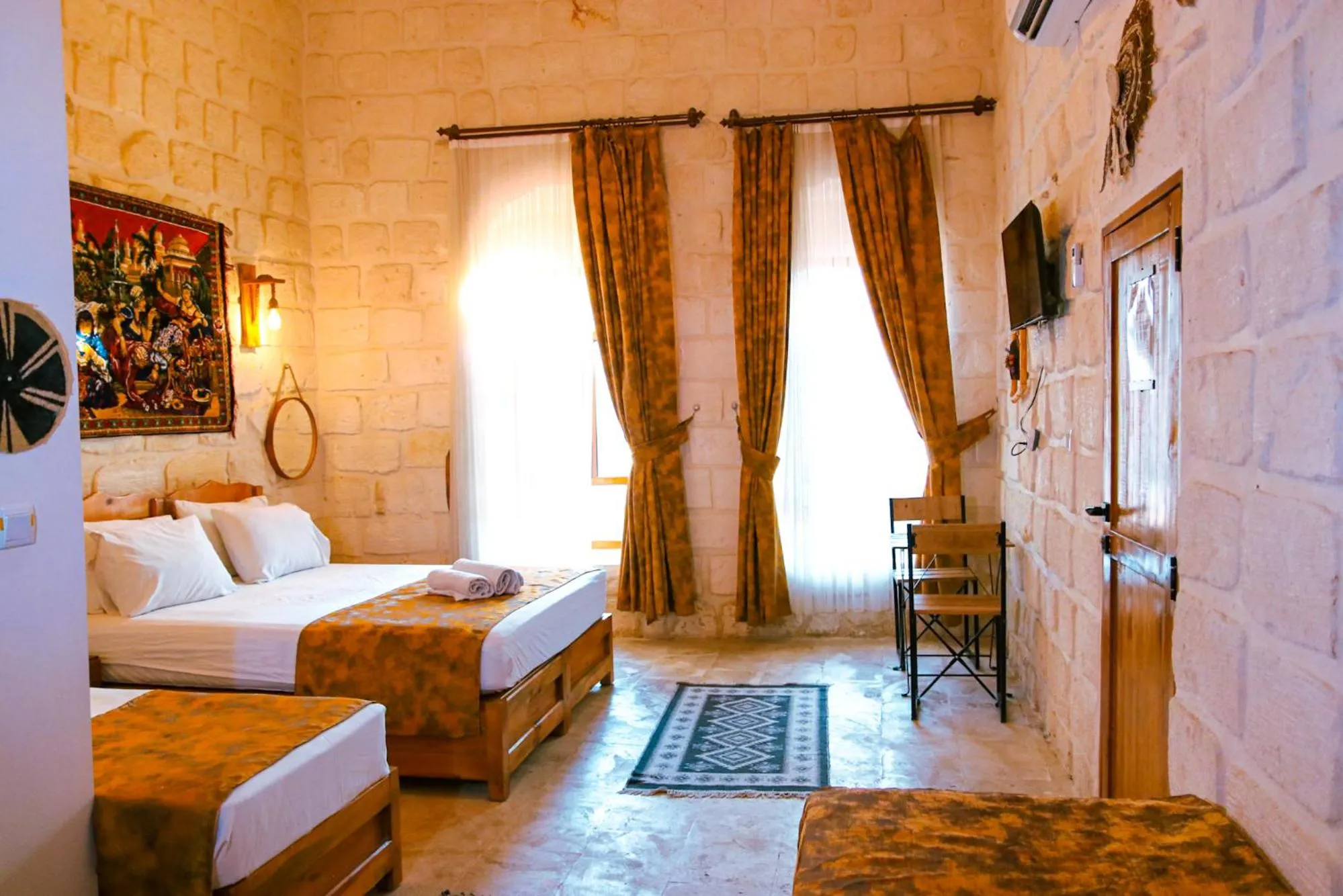 Bed in Mons Masius Hotel Teras