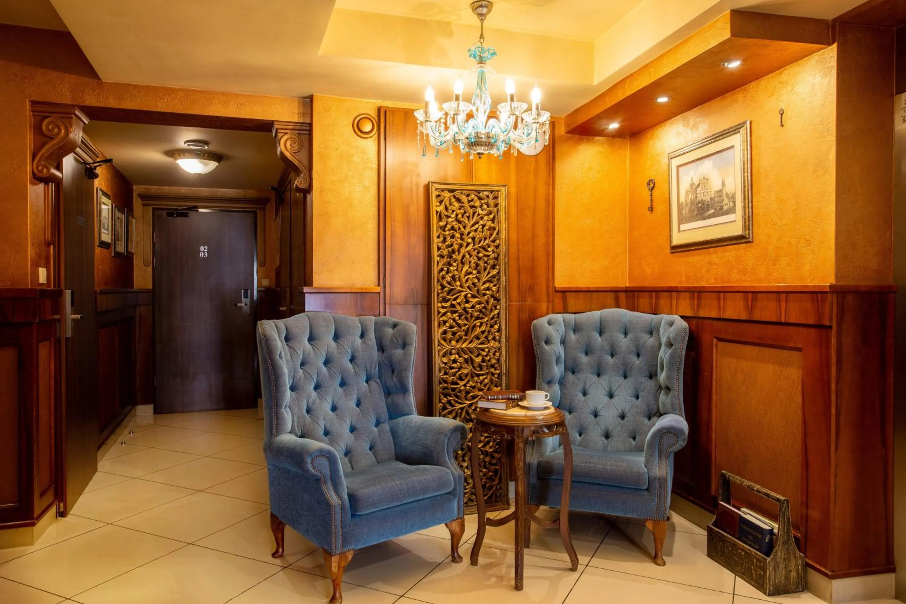 Seating area in David Boutique ApartHotel