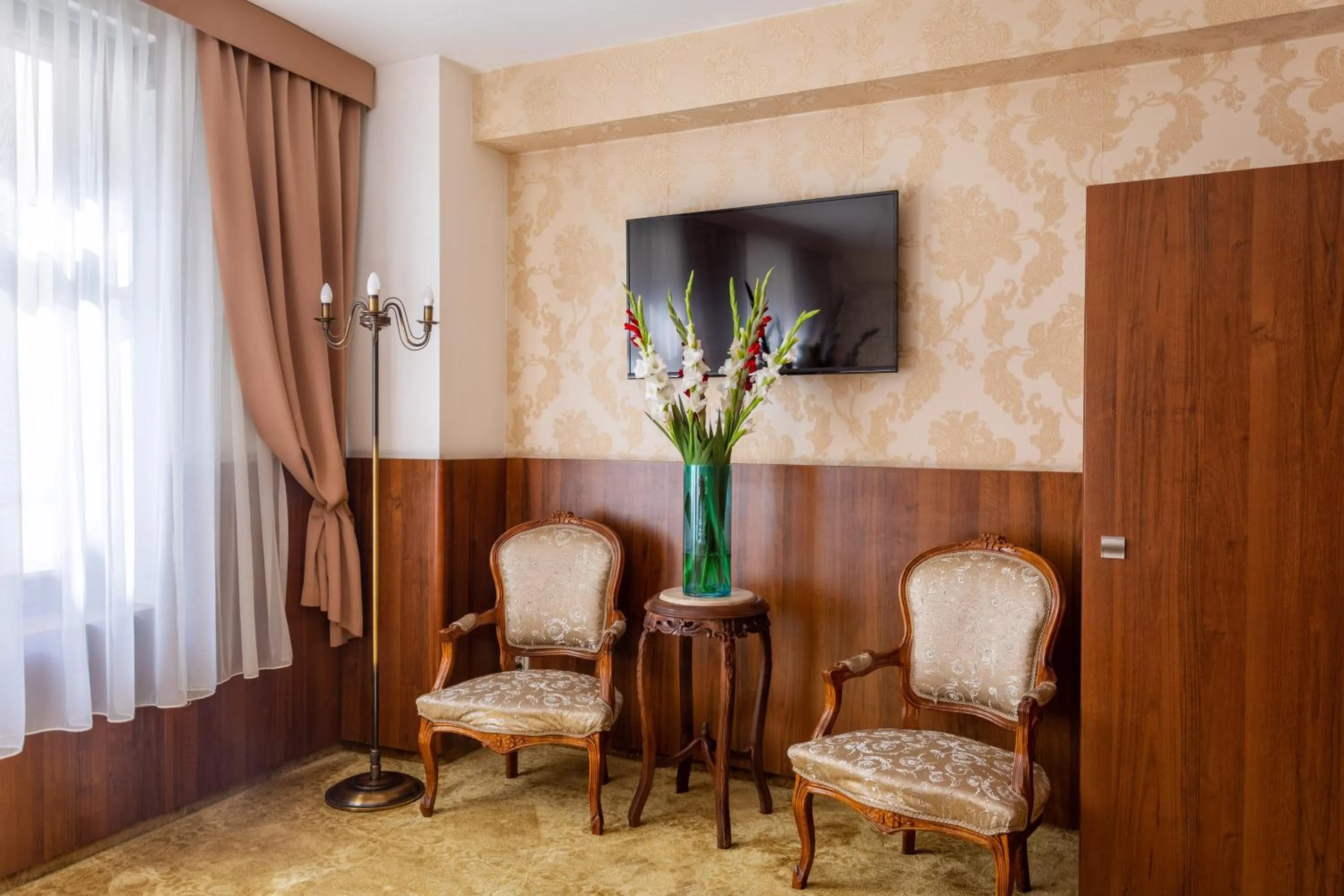 Seating area in David Boutique ApartHotel