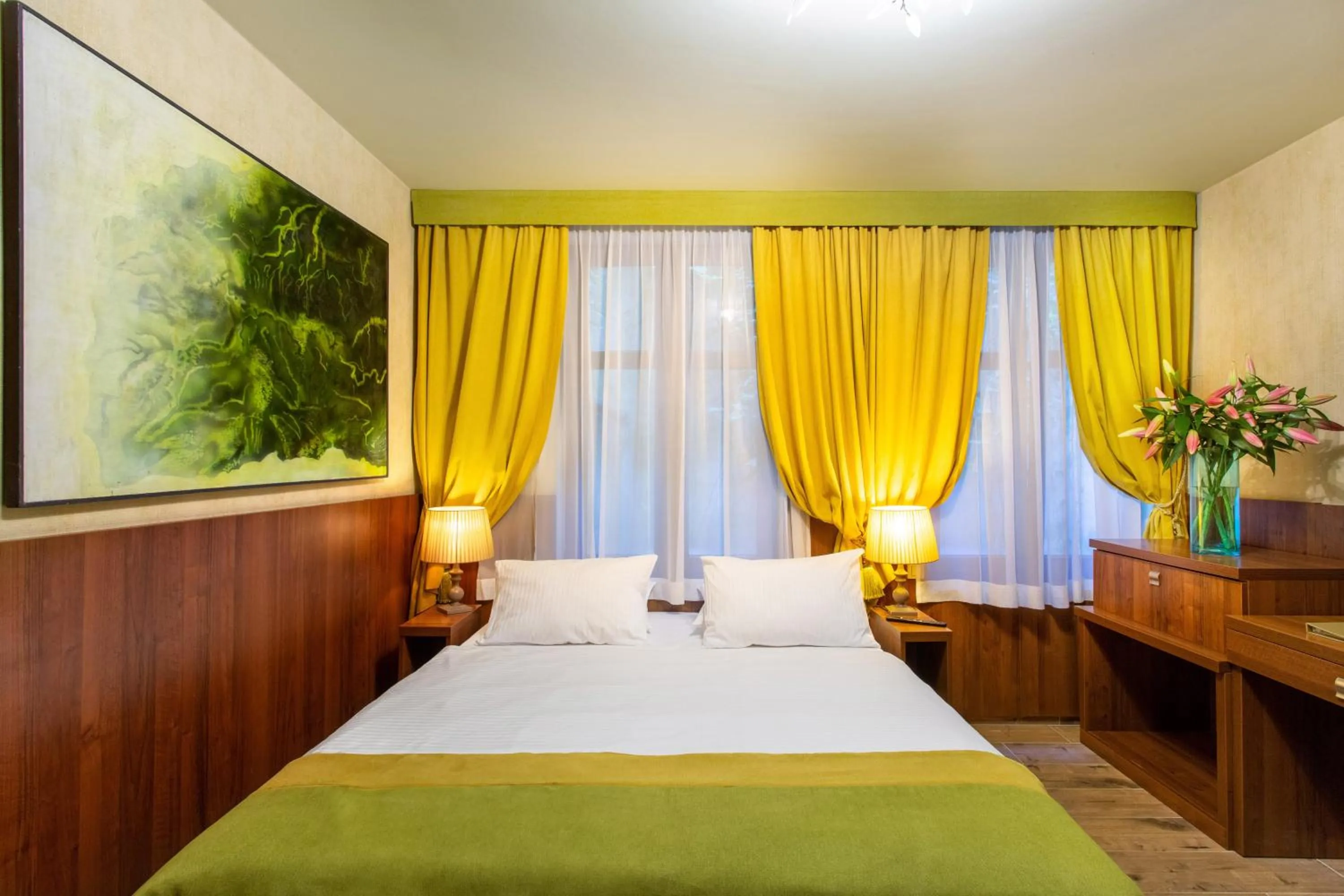 Bed in David Boutique ApartHotel