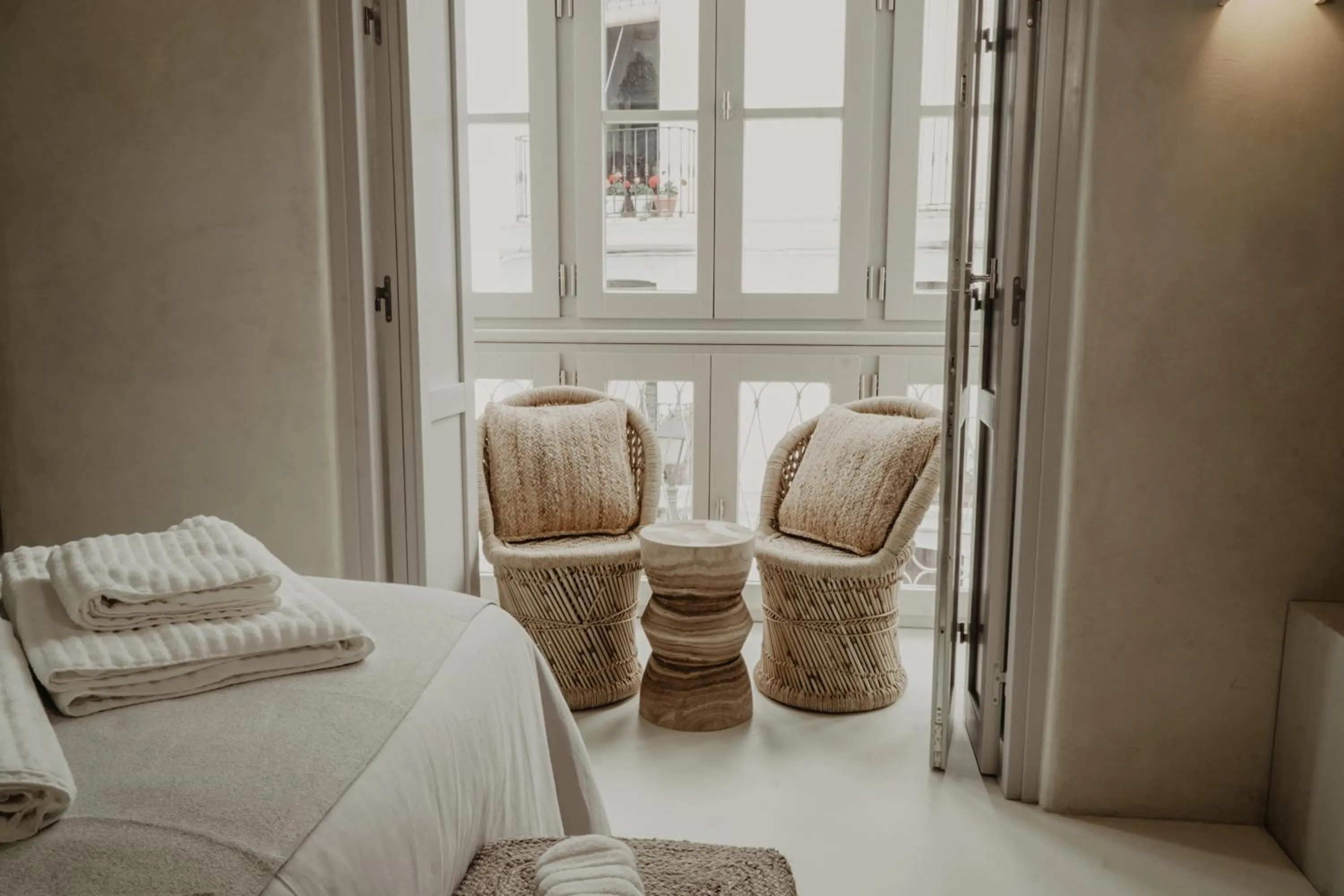 View (from property/room), Bed in EntreArcos Casa Eco-Boutique