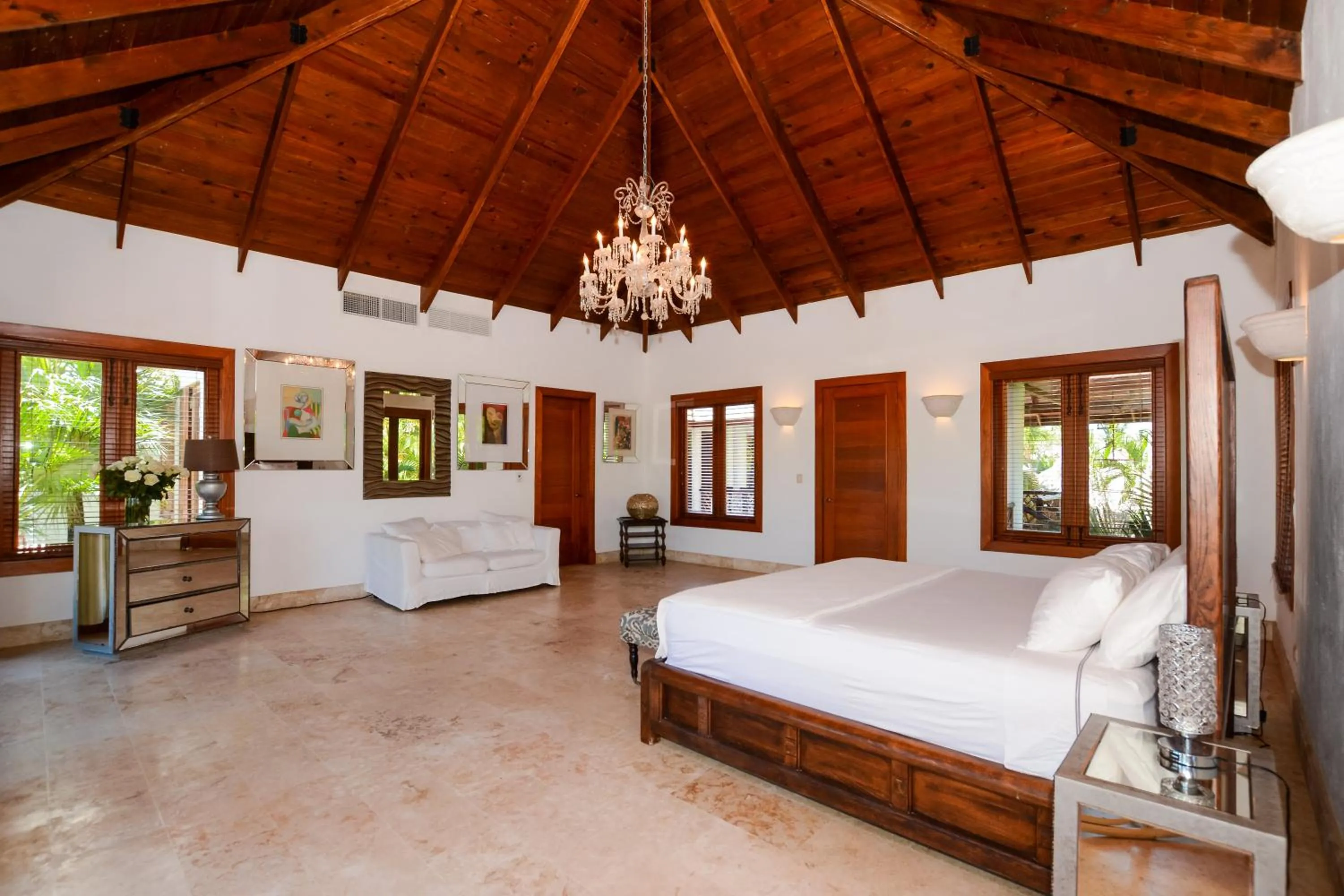 Bed in Private Pool Villa in PuntaCana Resort & Club