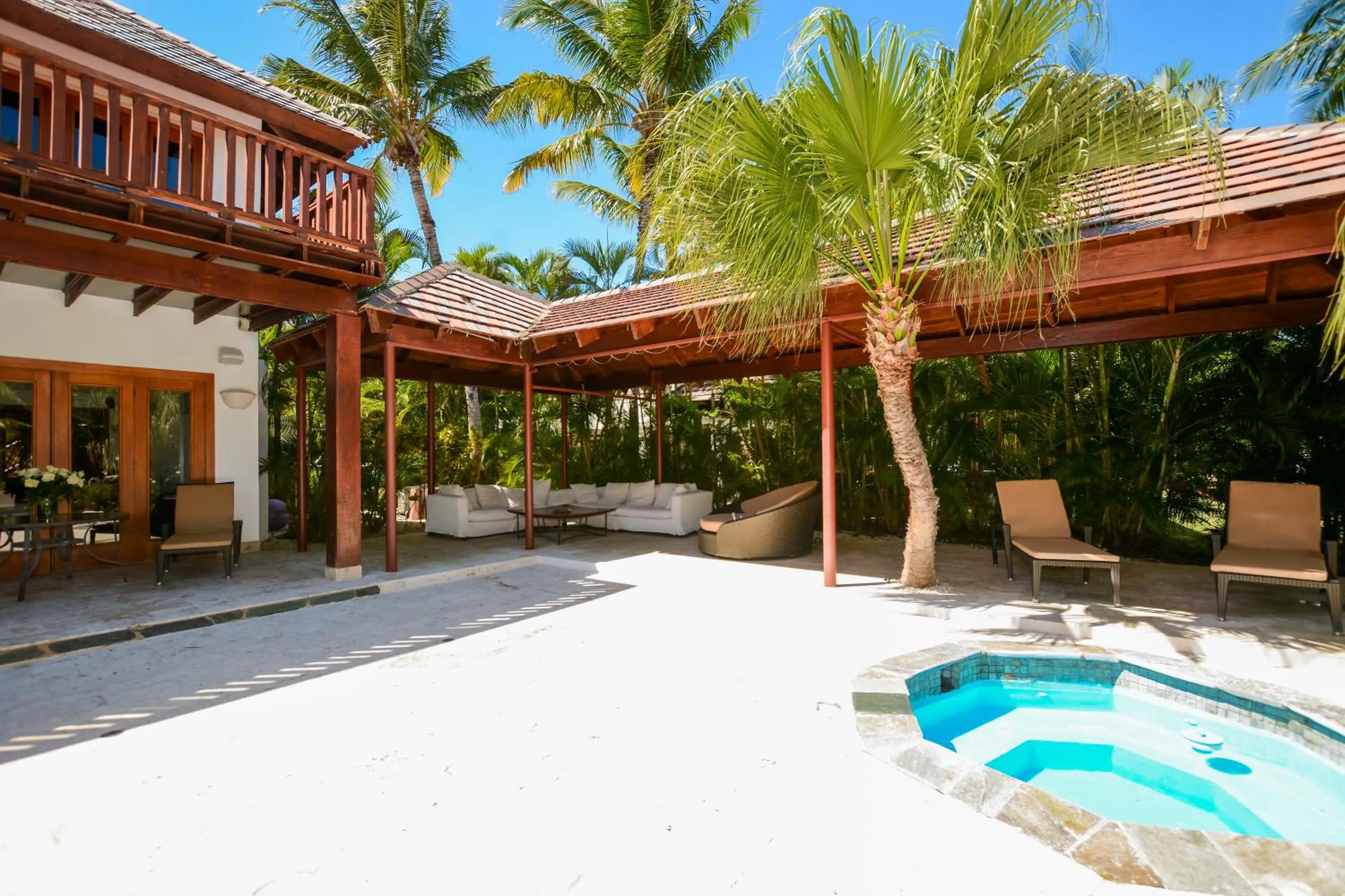 Seating area in Private Pool Villa in PuntaCana Resort & Club