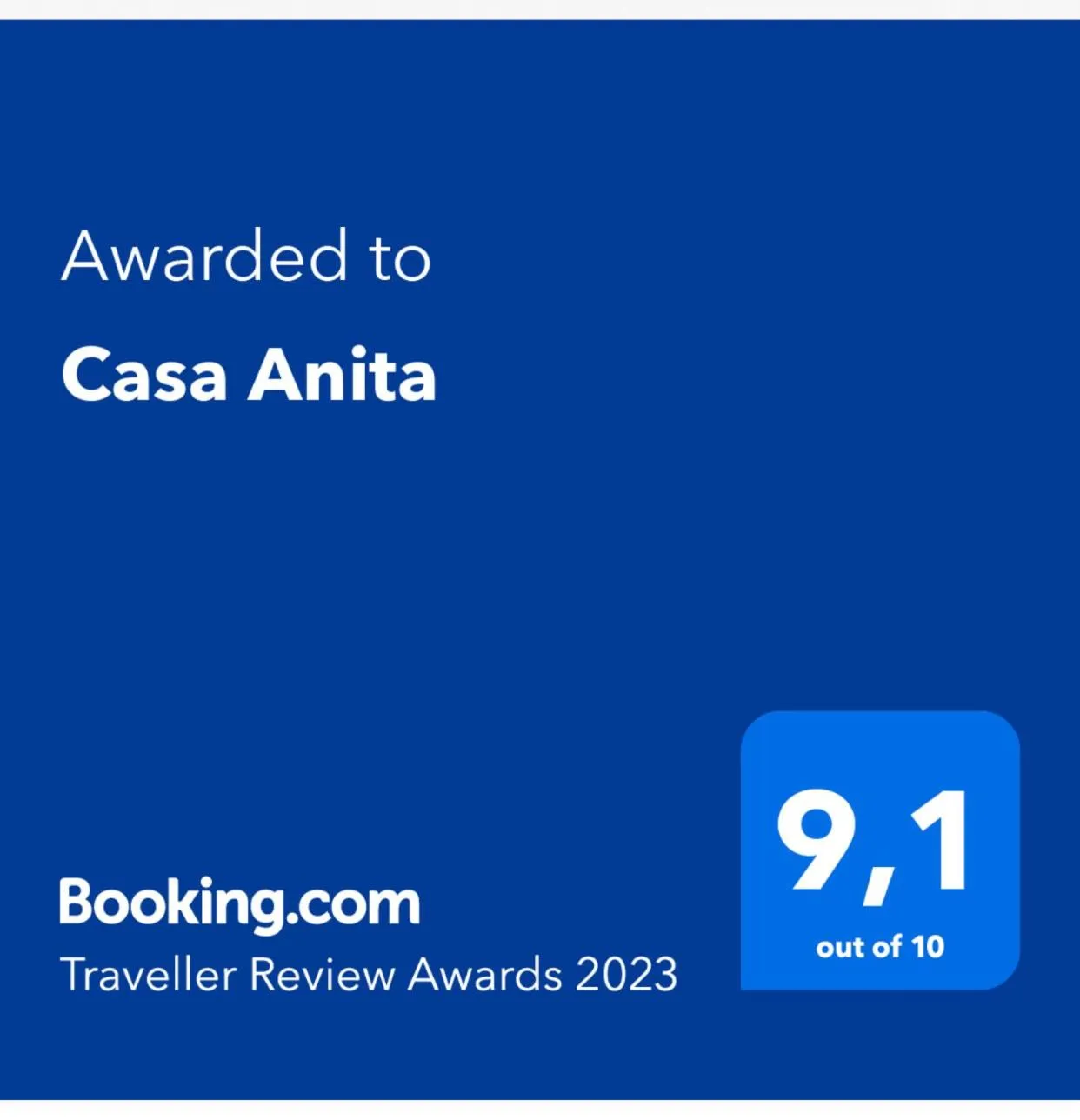 Certificate/Award in Casa Anita