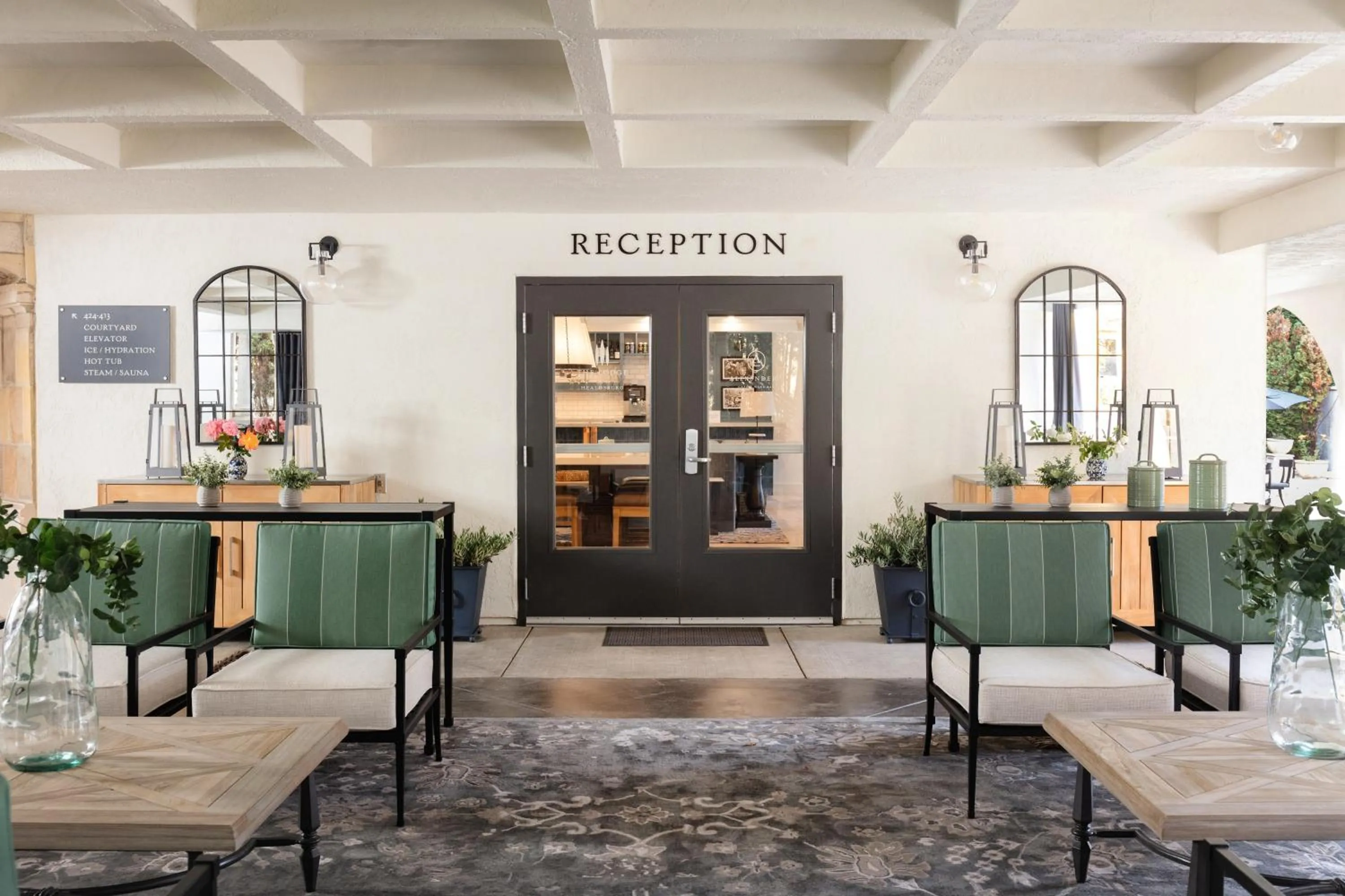 Lobby or reception in The Lodge at Healdsburg, Tapestry Collection by Hilton