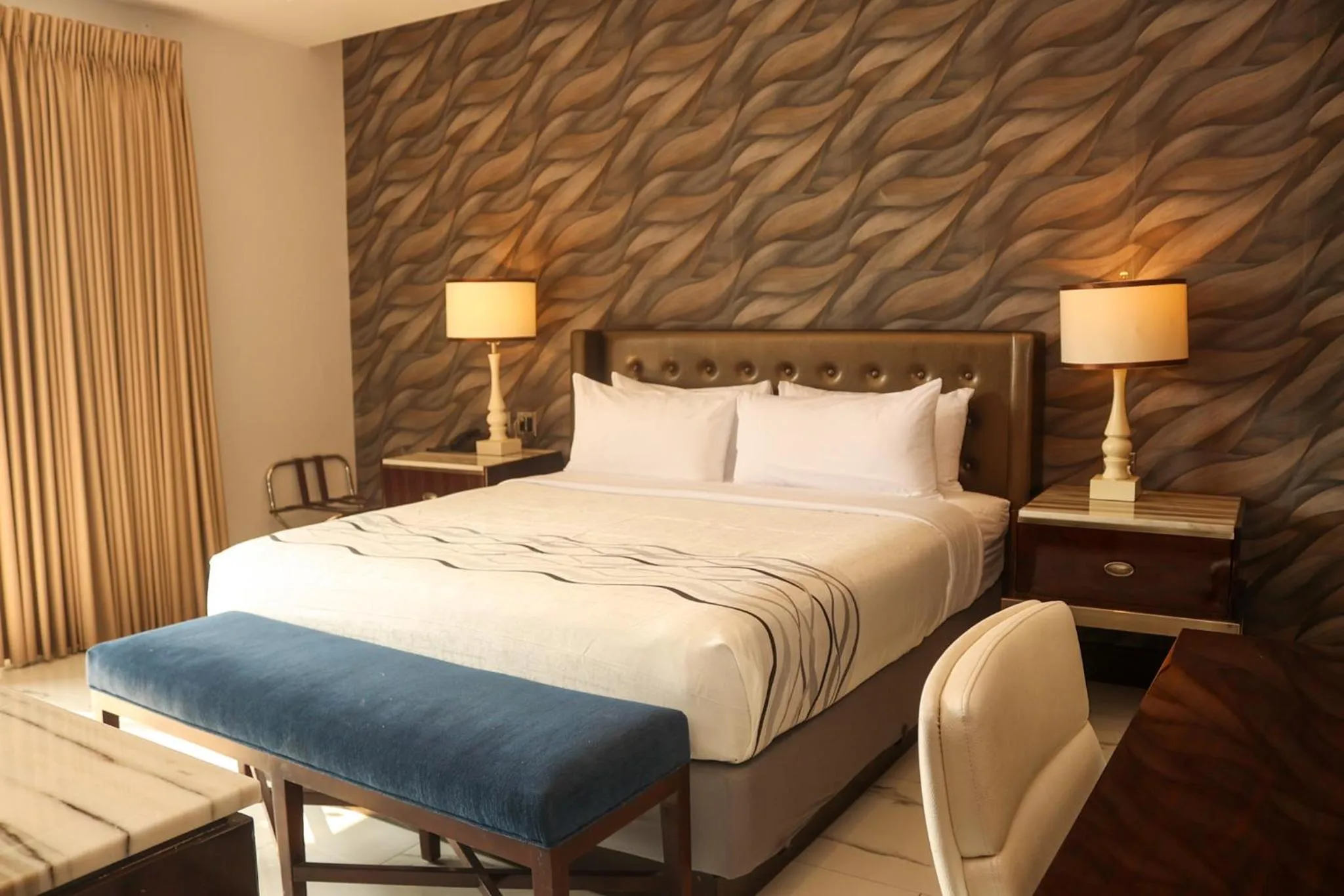 Photo of the whole room, Bed in Hotel Grand One Plaza