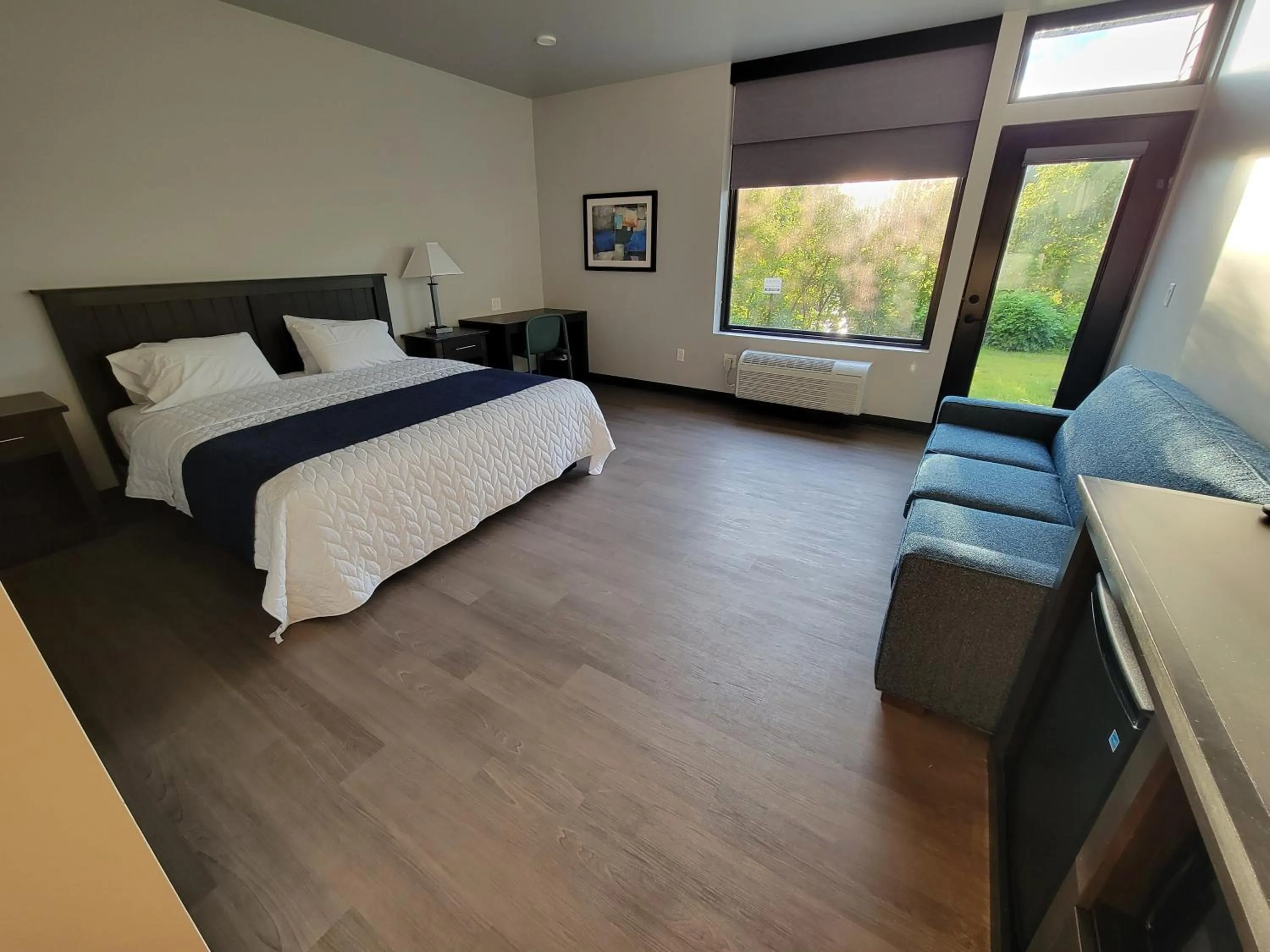 Bed in Watershed Hotel