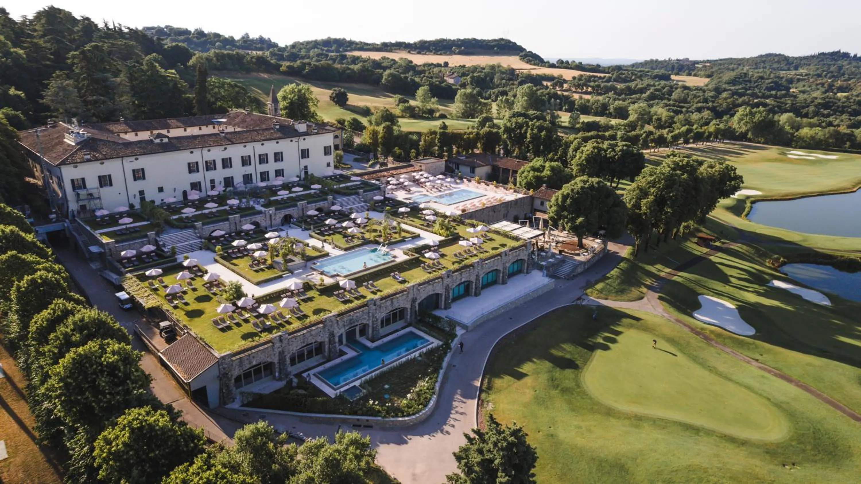 Bird's eye view in QC Grand Hotel Villa Arzaga Garda Spa & Golf