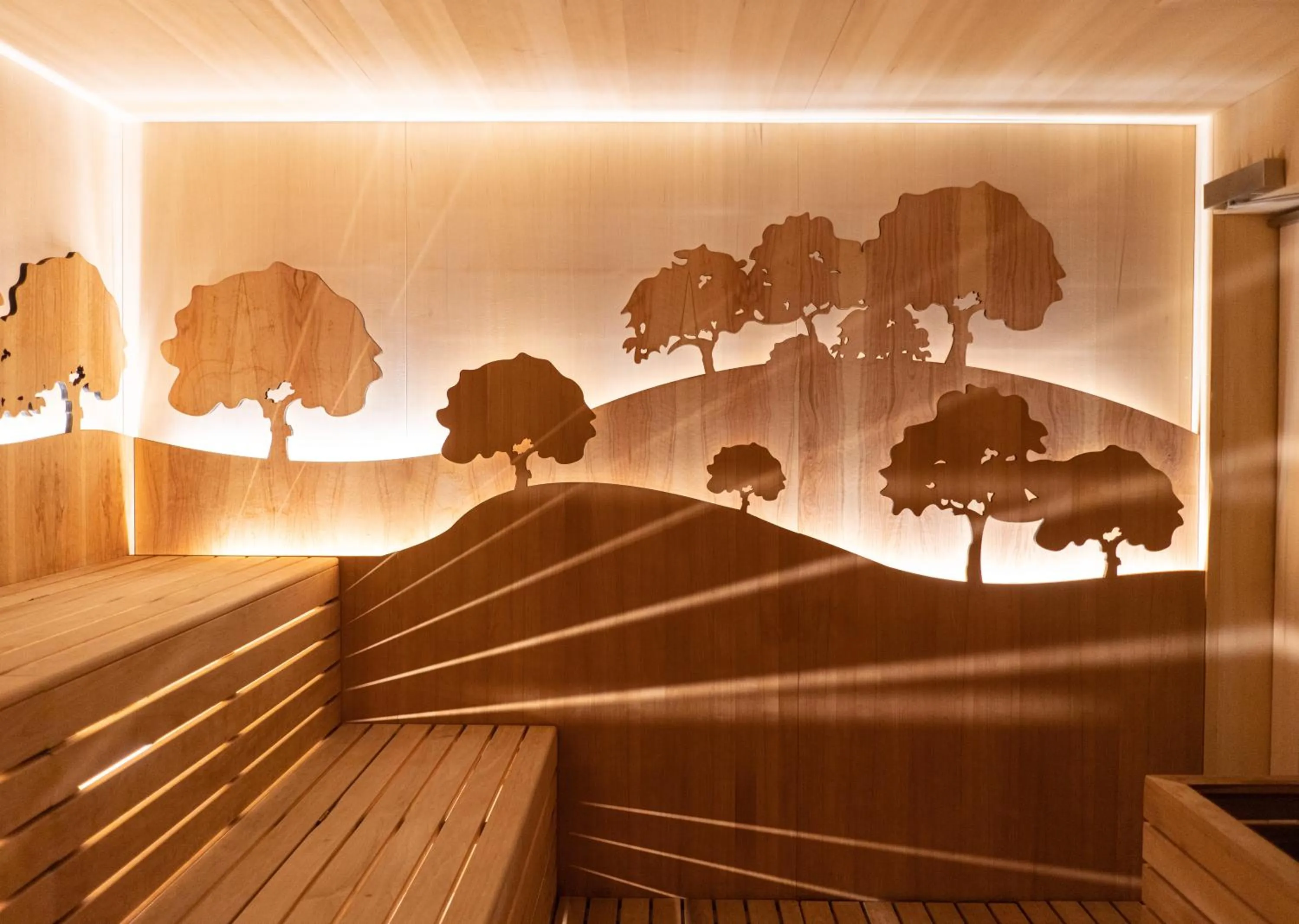 Sauna in QC Grand Hotel Villa Arzaga Garda Spa & Golf