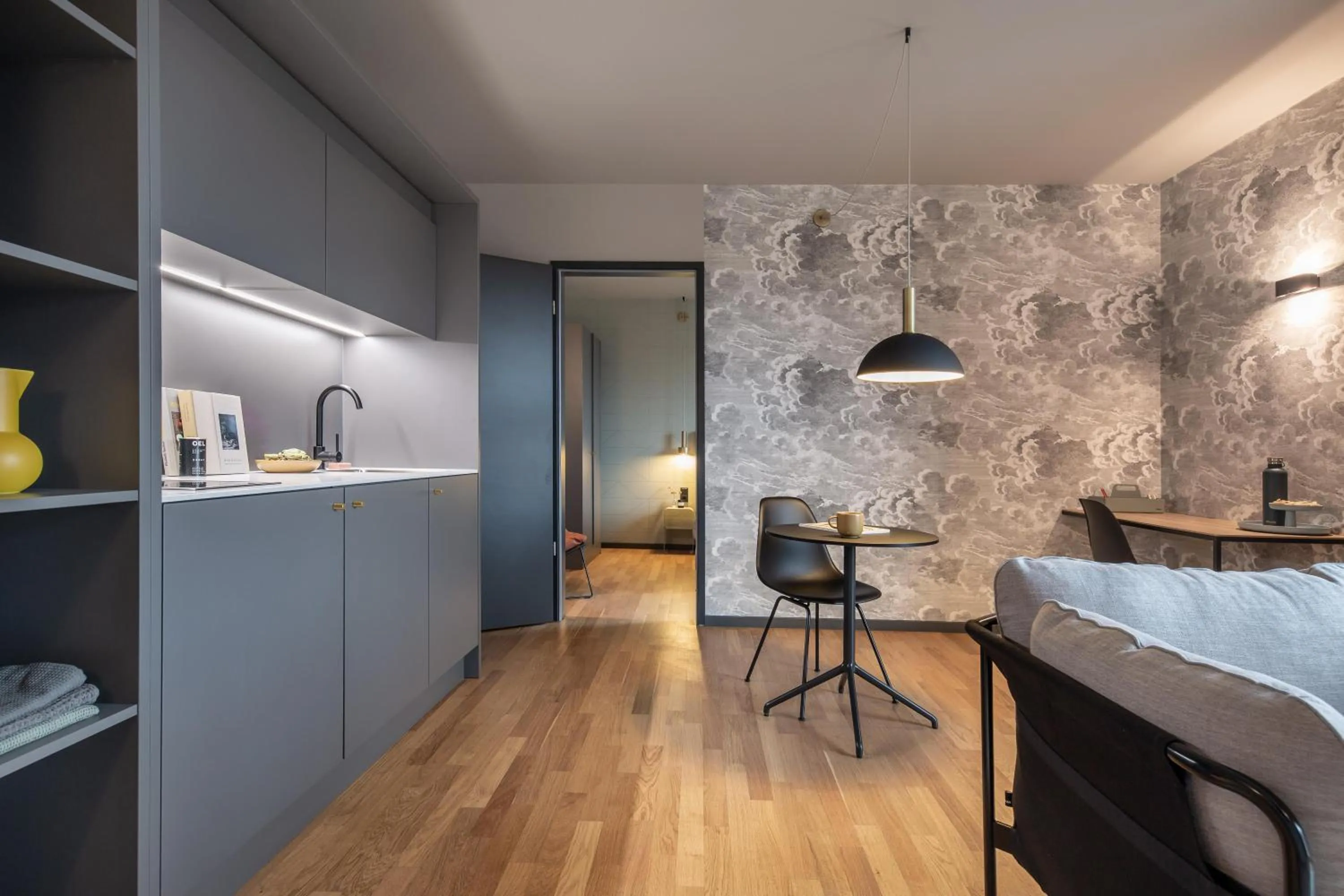 Kitchen or kitchenette in ipartment Berlin Airport HOME by Best Western