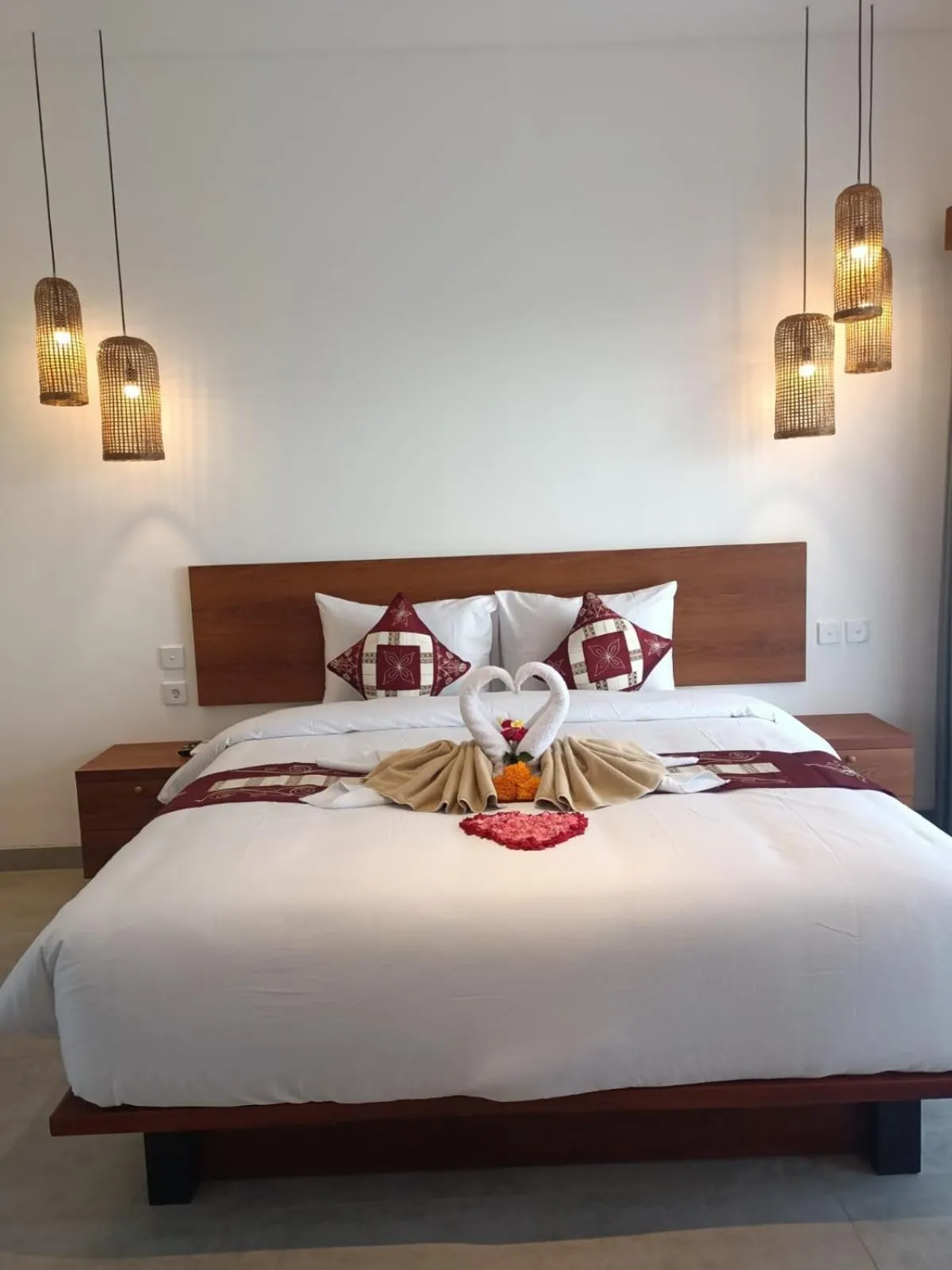 Bed in The Kd Suites & Coffee Shop