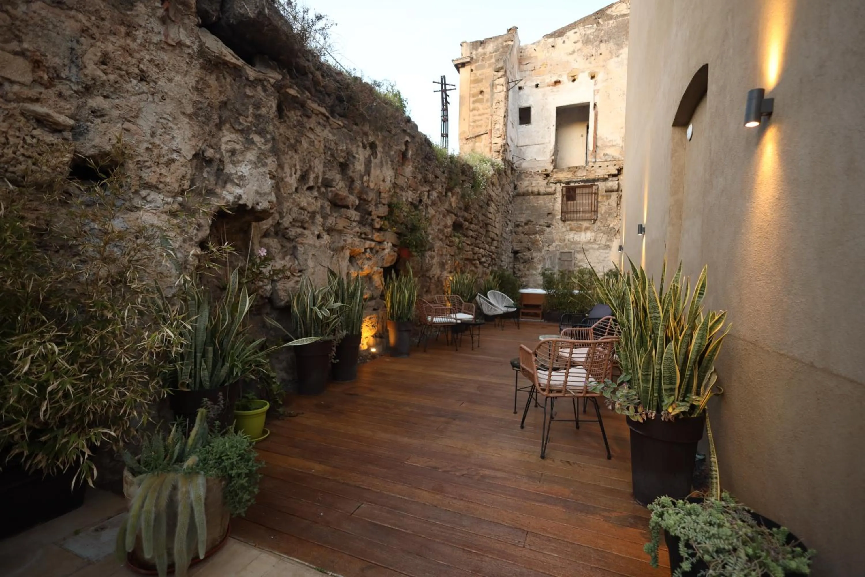 Patio in Bastione Spasimo Boutique Hotel