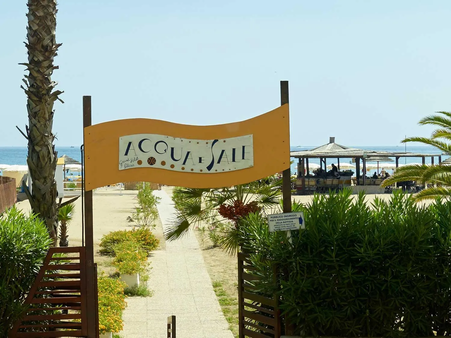 Beach in Grand Hotel Palace