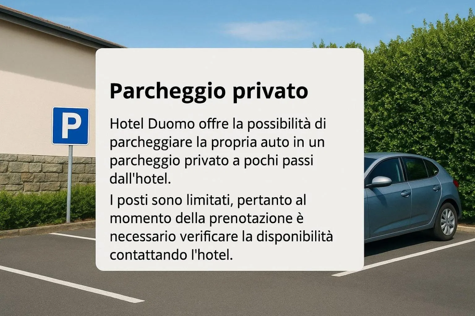 Parking in Hotel Duomo