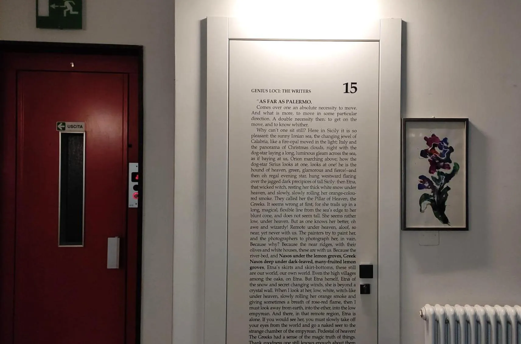 elevator in Hotel Palladio