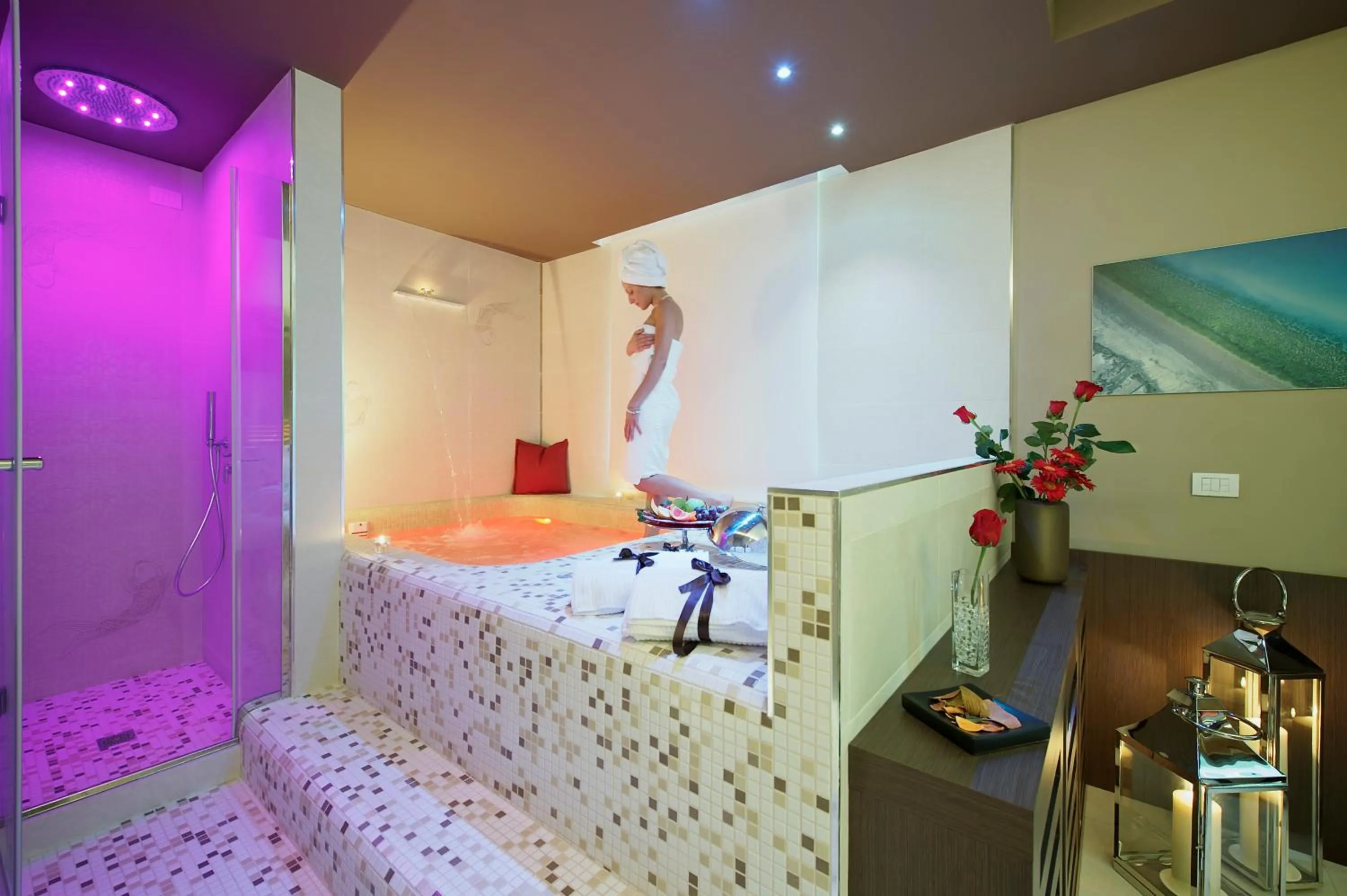 Spa and wellness centre/facilities, Bed in UNAHOTELS Villa dei Platani Foligno