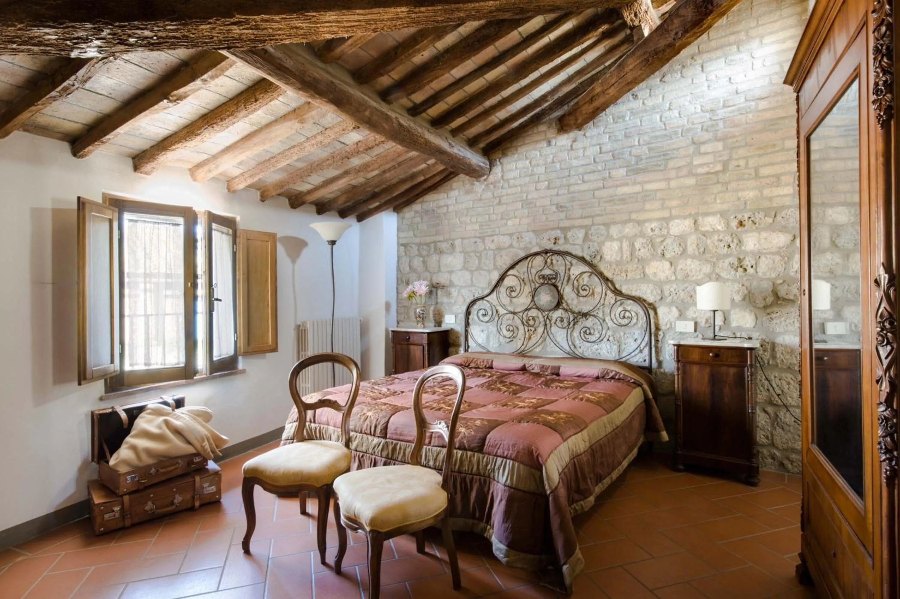 Bedroom, Bed in B&B San Gimignano Diffuso