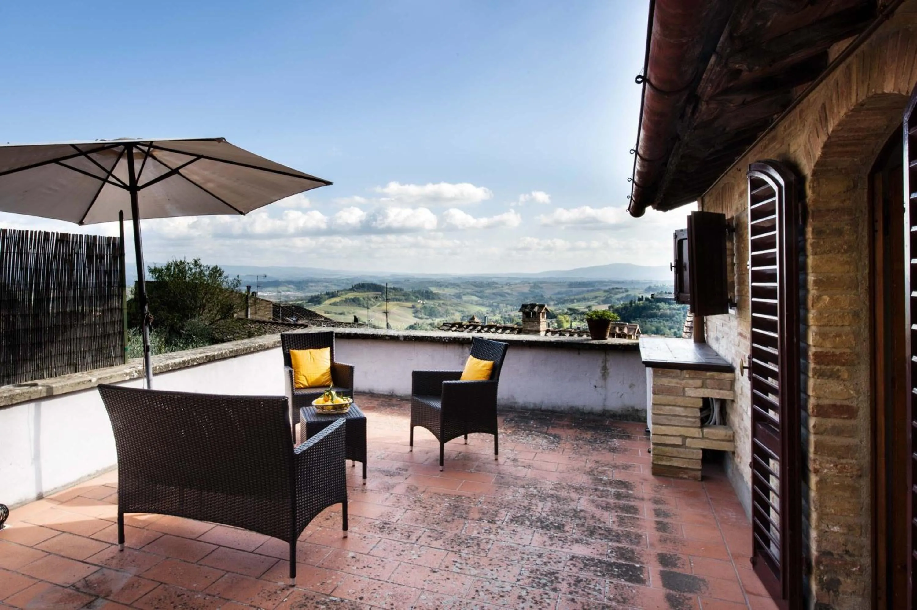 Balcony/Terrace in B&B San Gimignano Diffuso