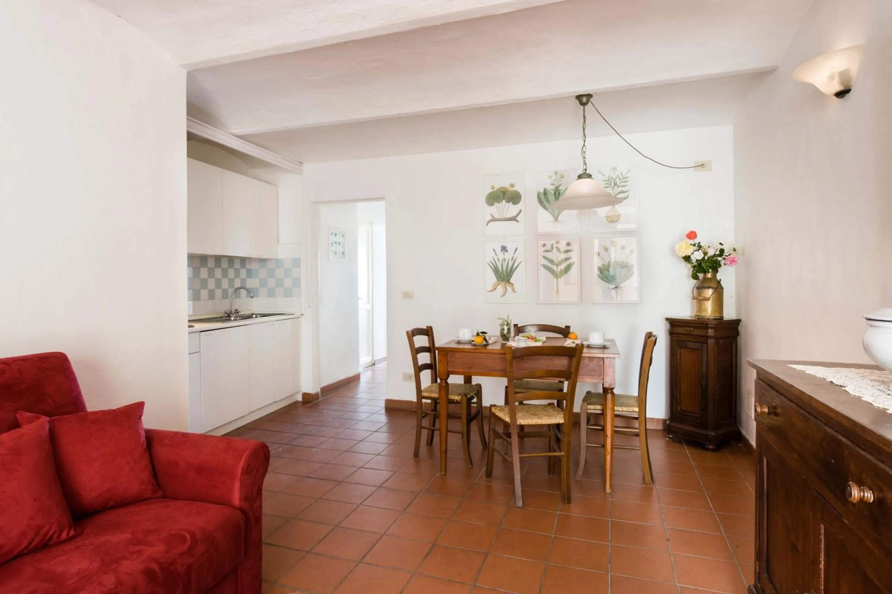 Kitchen or kitchenette in B&B San Gimignano Diffuso