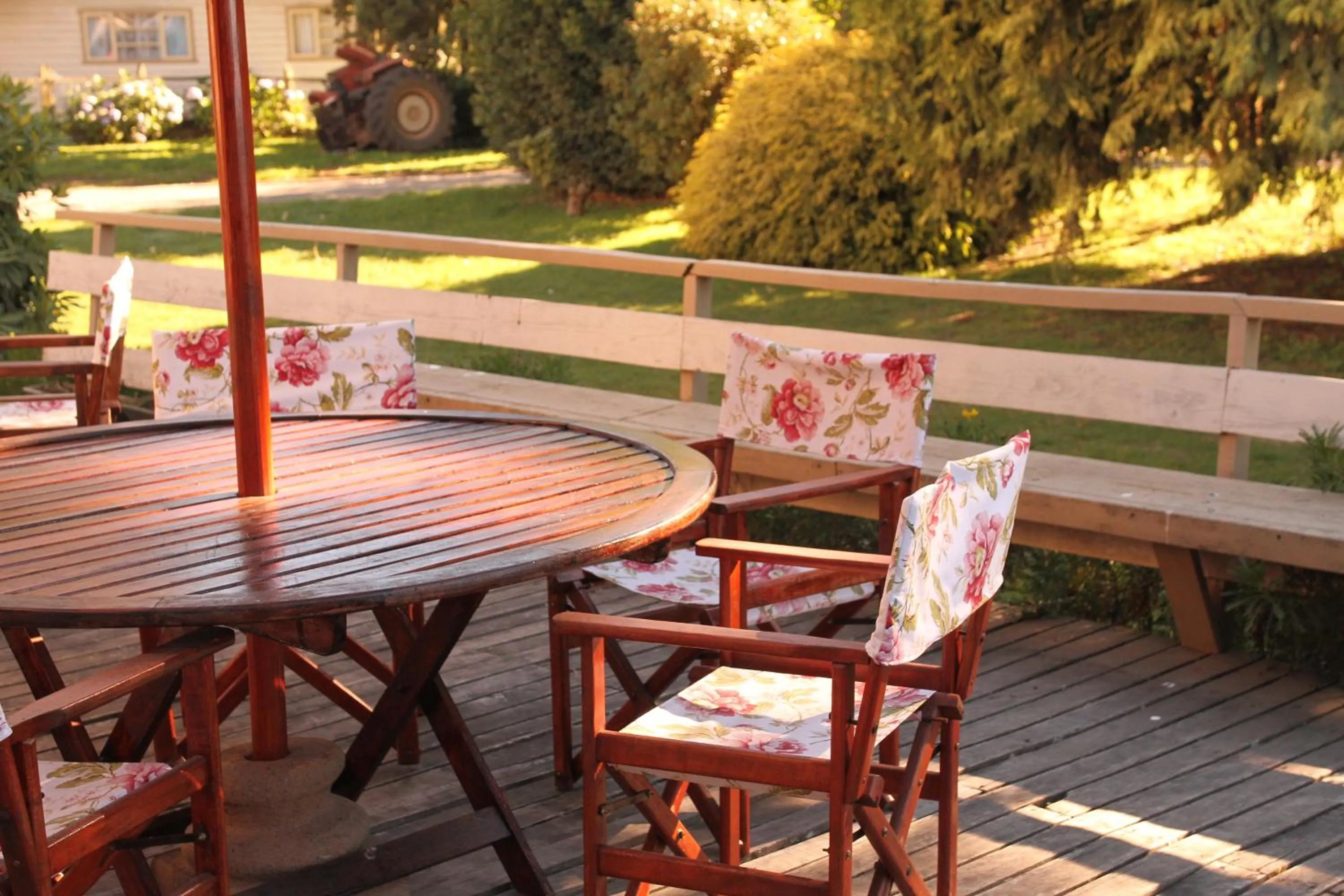 Patio in Playa Maqui Lodge