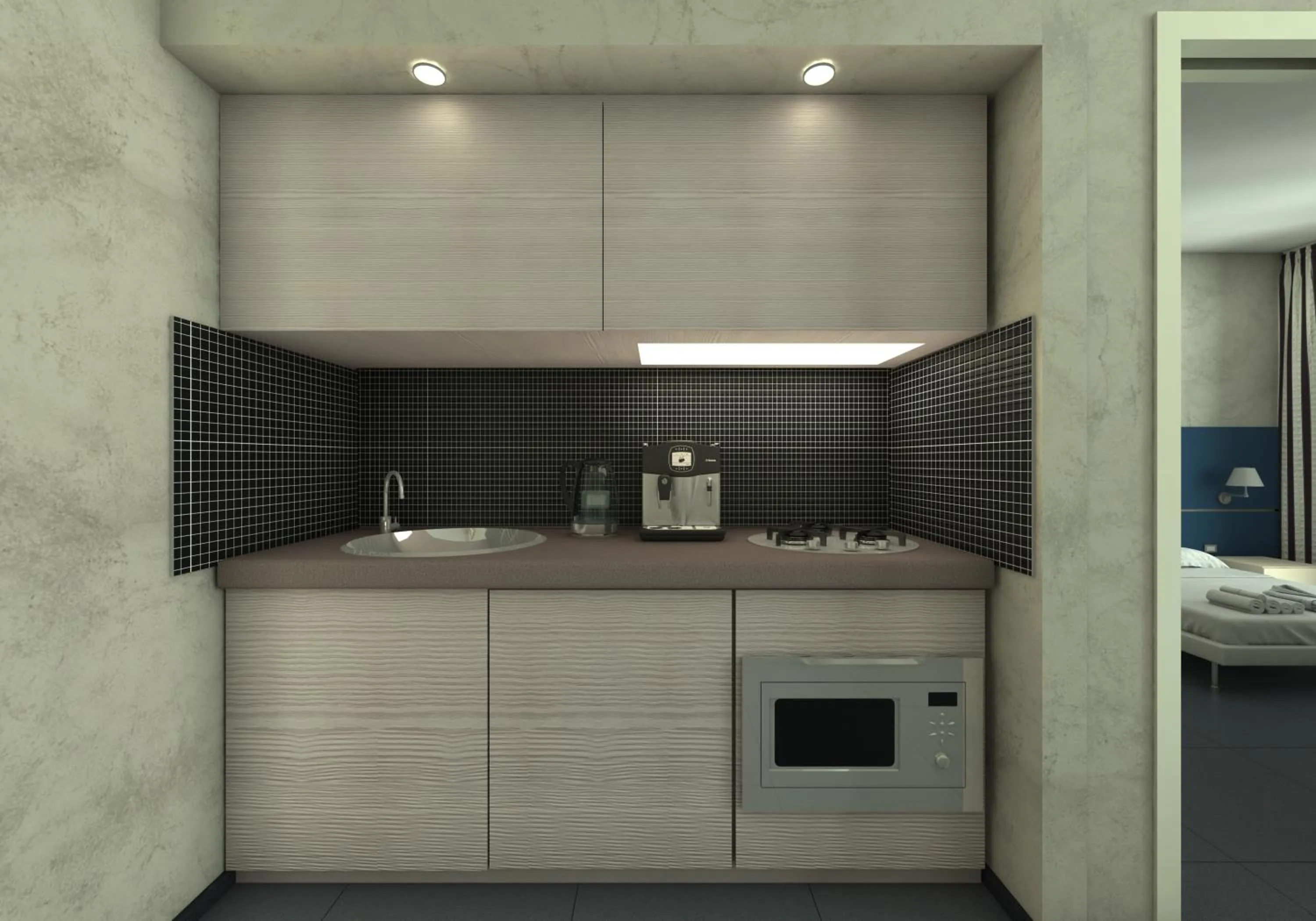 Kitchen or kitchenette in Home Club Suite Hotel