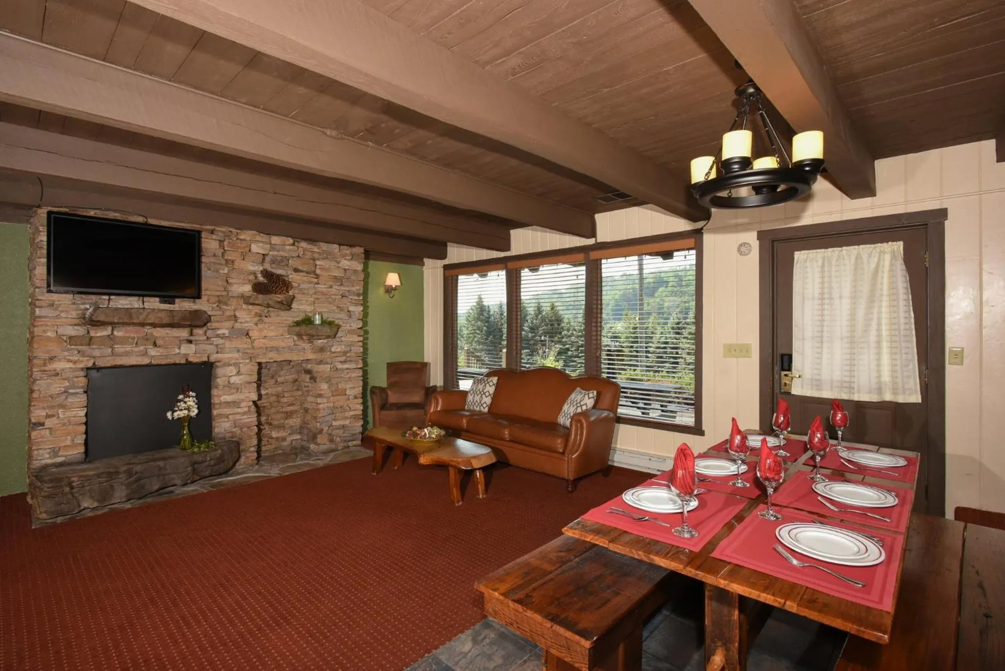 Living room in Seven Springs Resort Properties by Vail Resorts