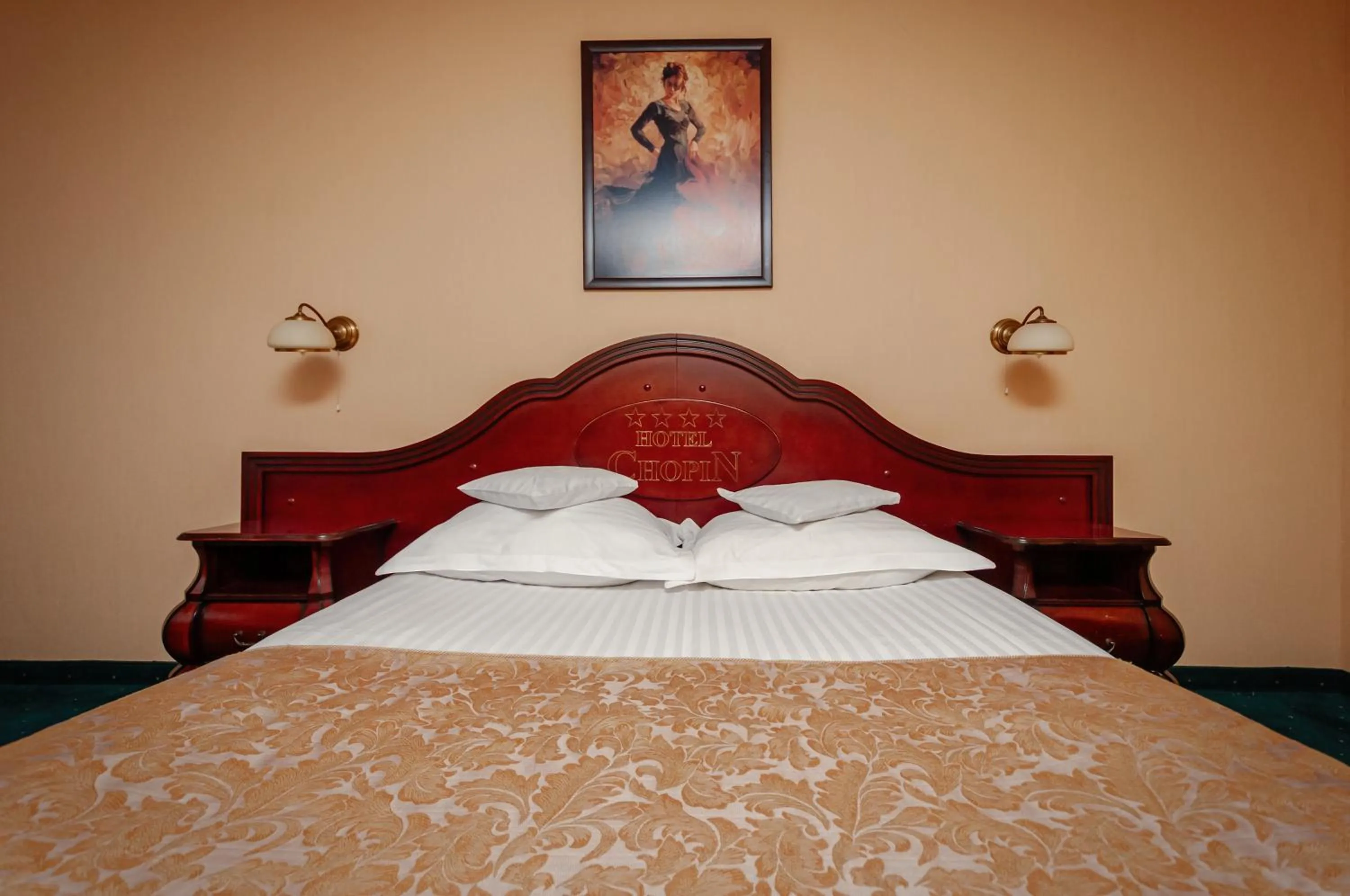 Bed in Hotel Chopin Business&SPA