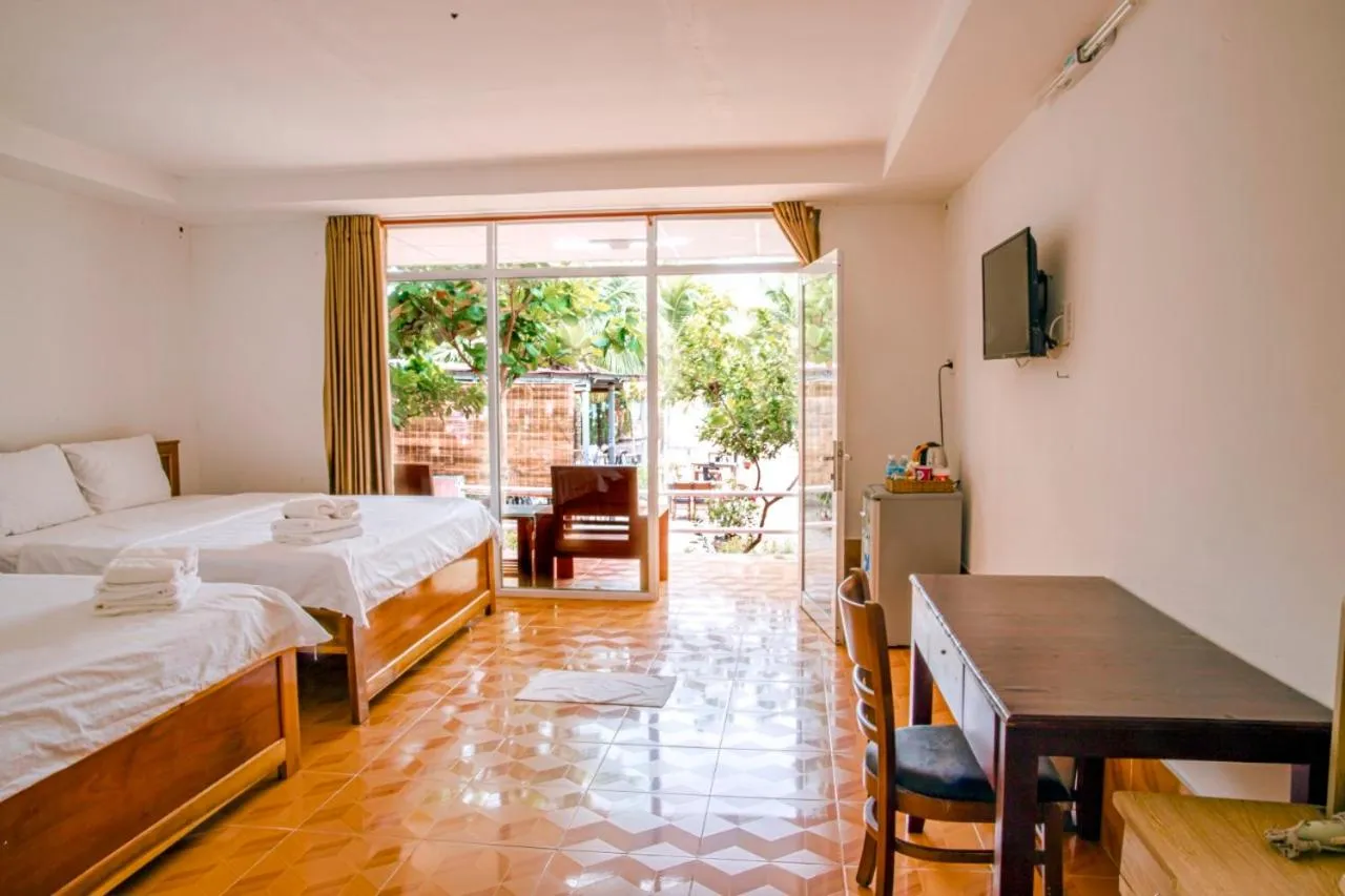 Bed in Thiên Tân Hotel