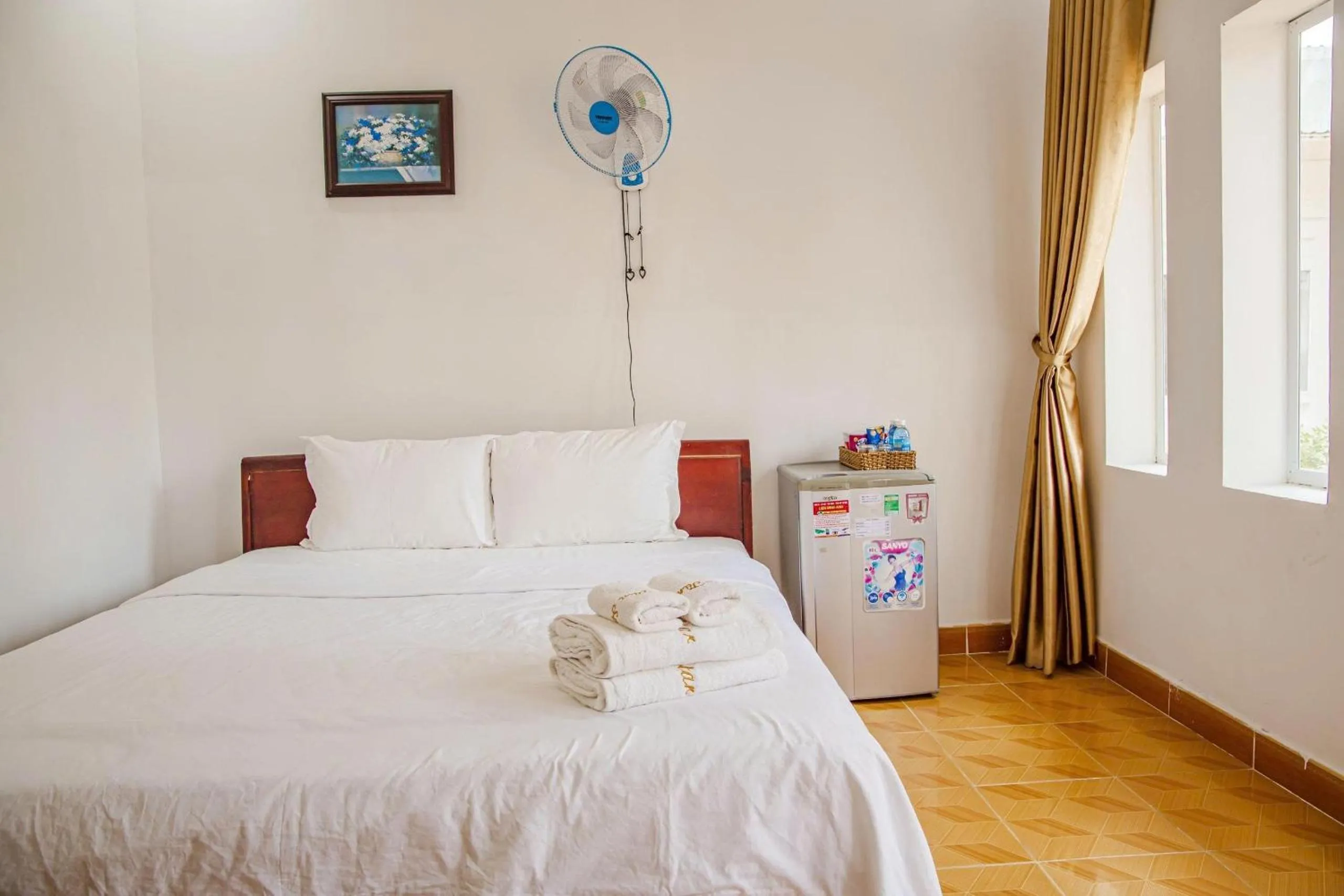 Bed in Thiên Tân Hotel