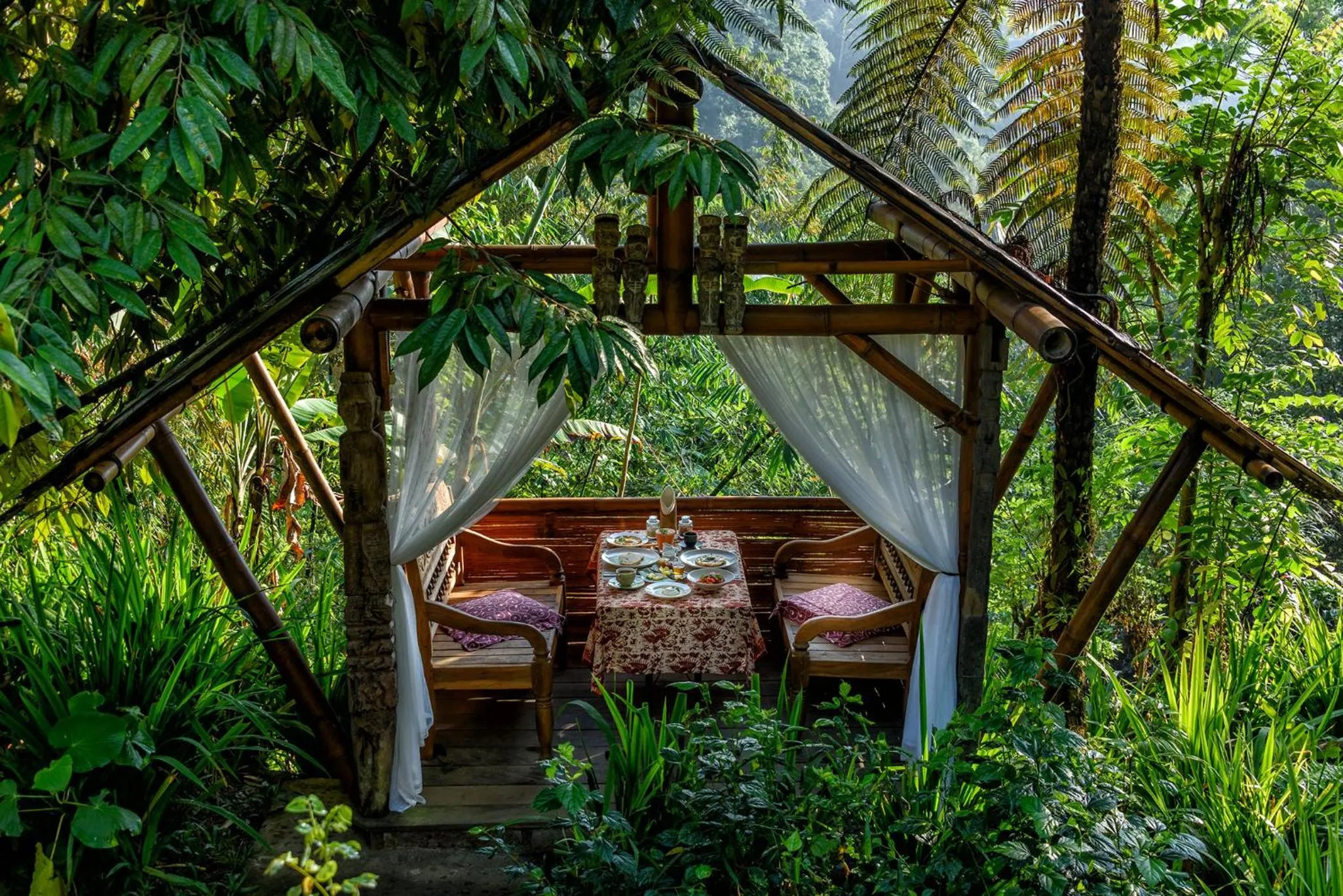 Patio in Sang Giri Mountain Tent Resort
