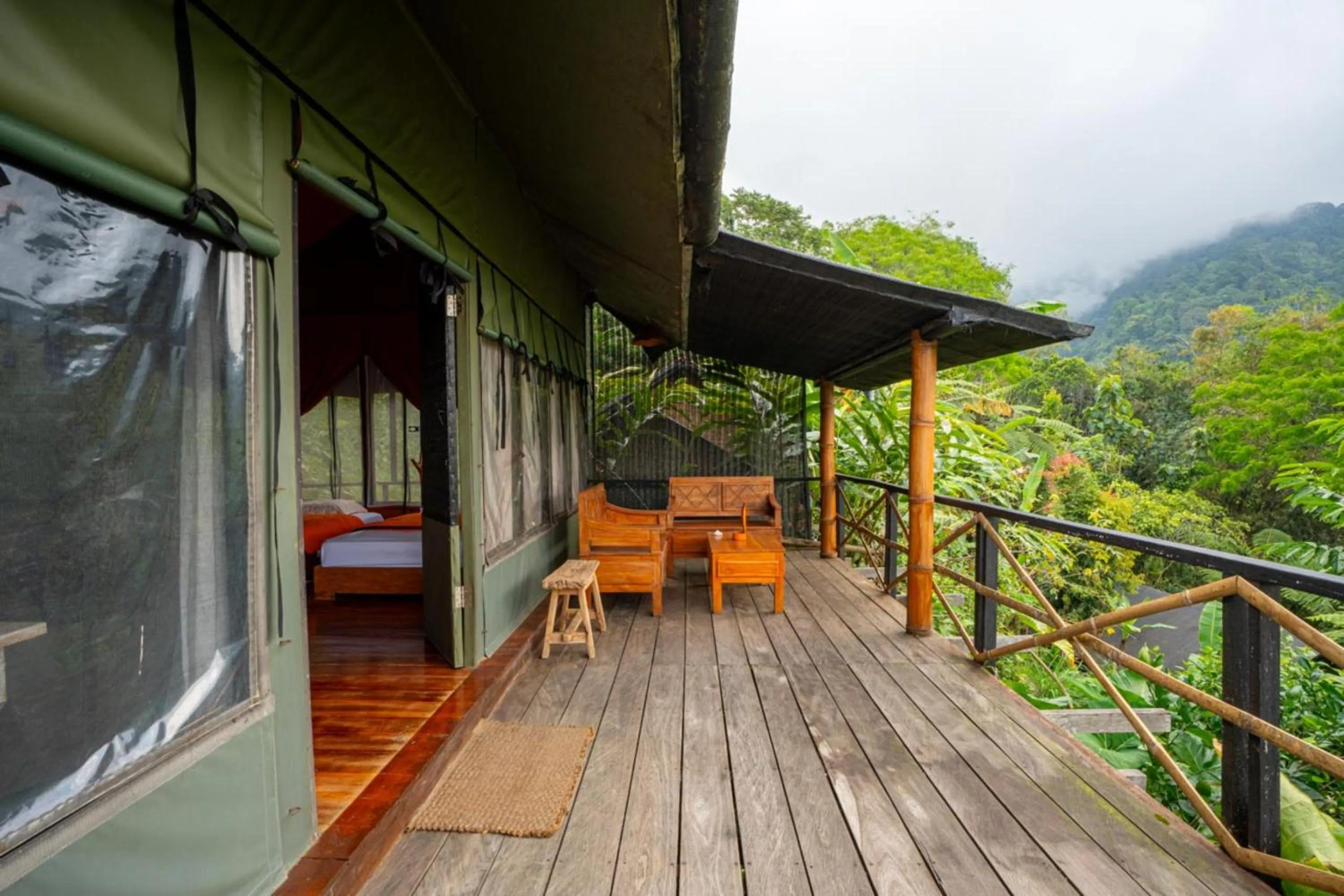 Patio in Sang Giri Mountain Tent Resort