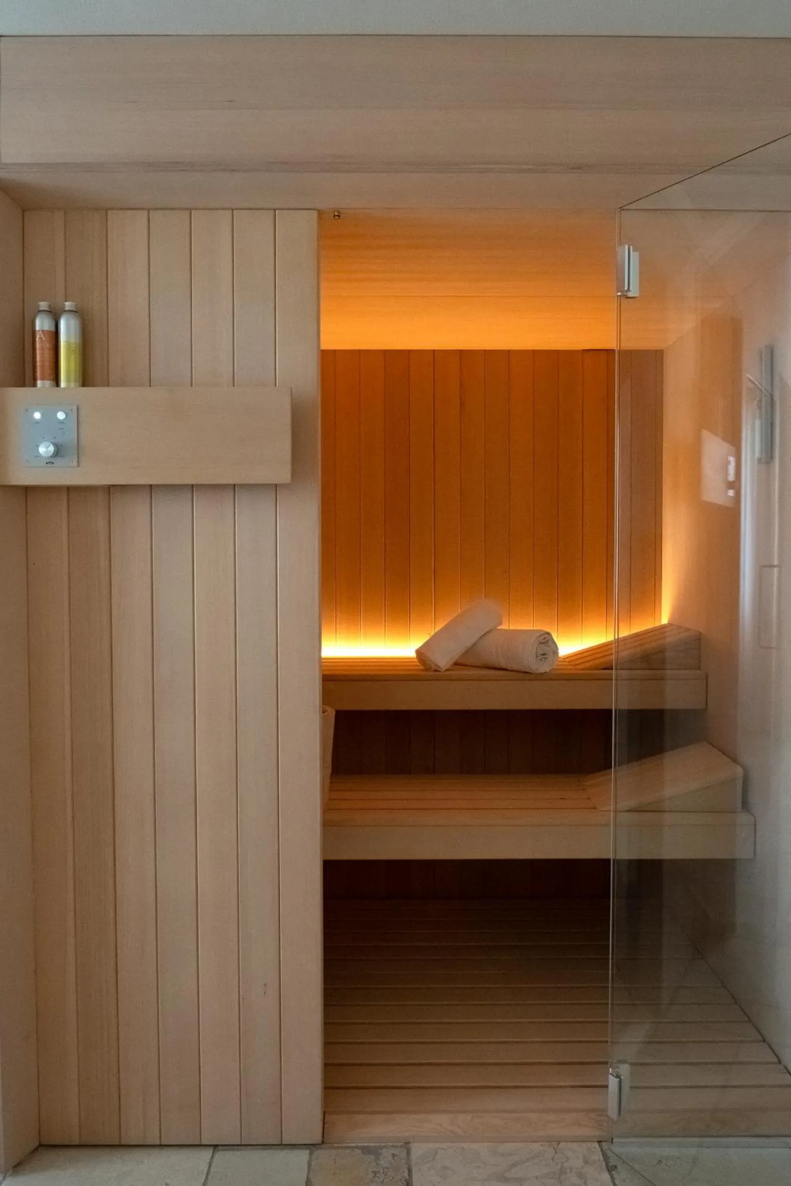 Sauna, Bed in Monteforte Suite & Spa
