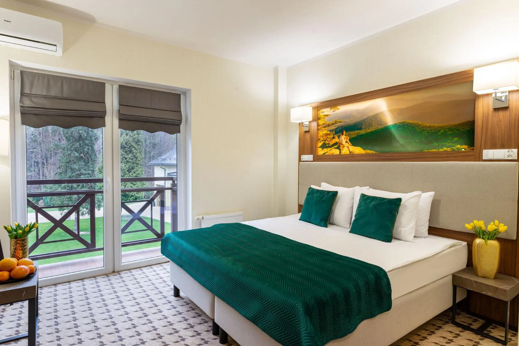 Bed in Hotel Verde Montana Wellness & Spa