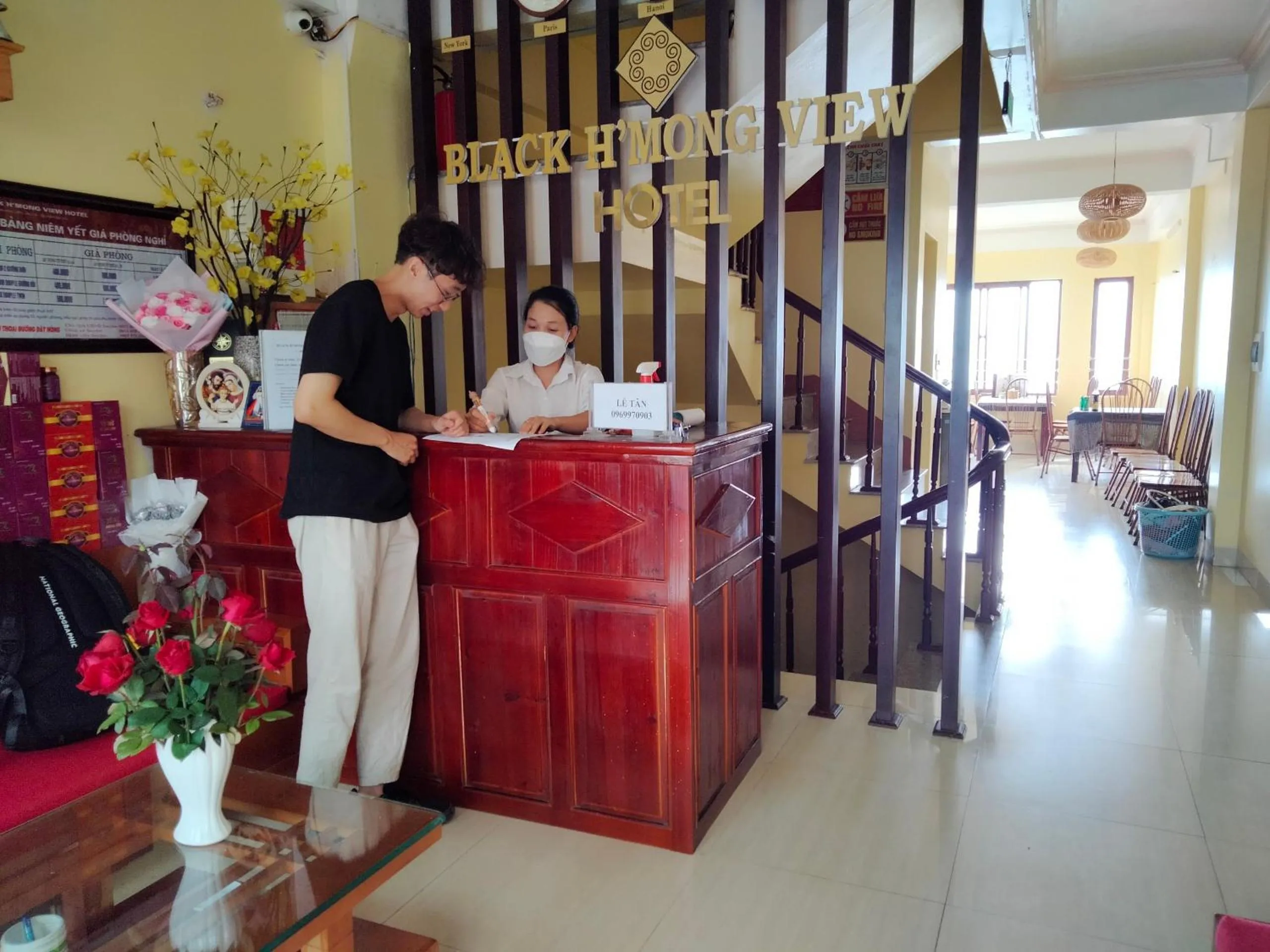 Staff in Black Hmong View hotel