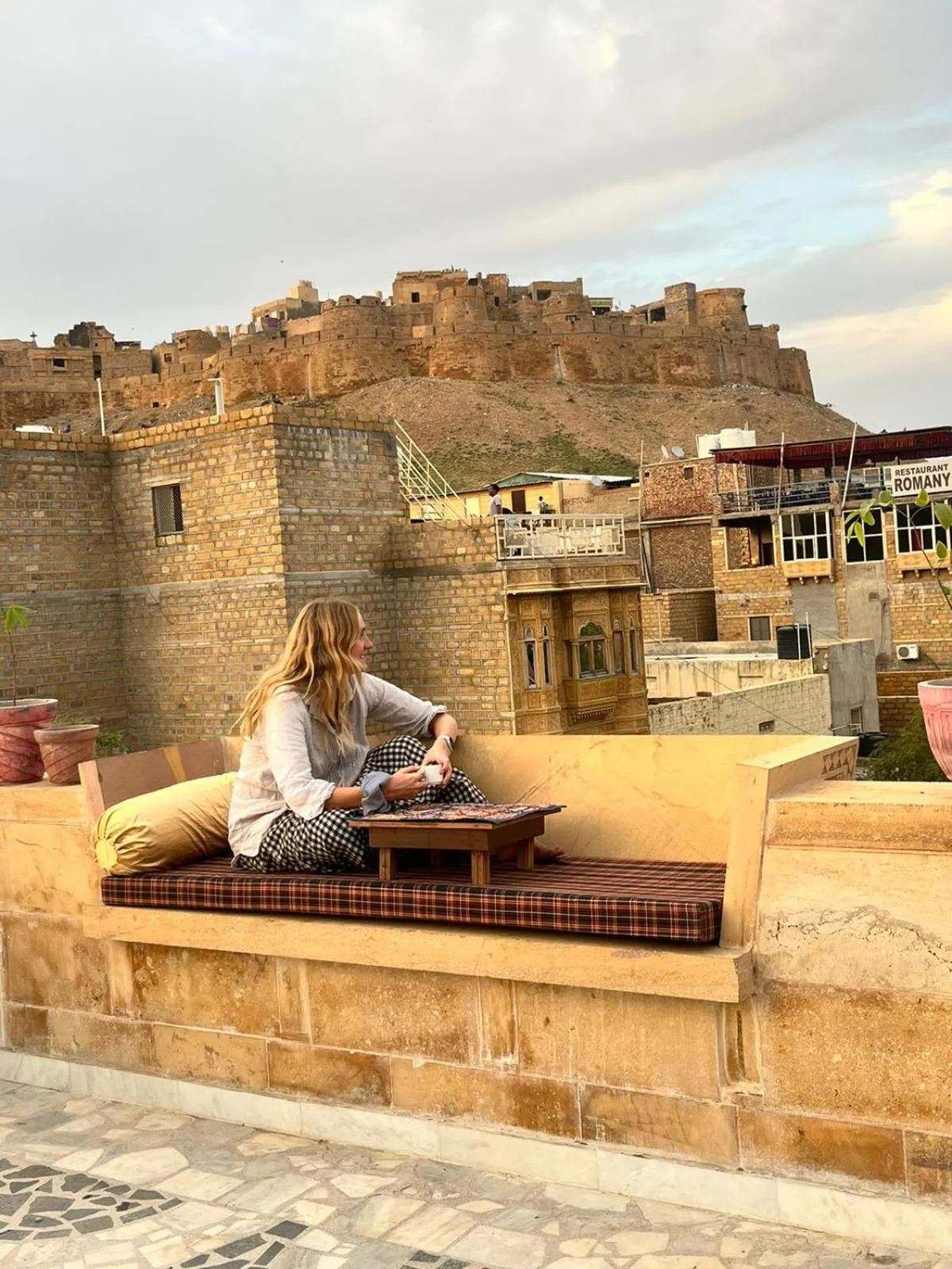 Balcony/Terrace in kings villa Jaisalmer