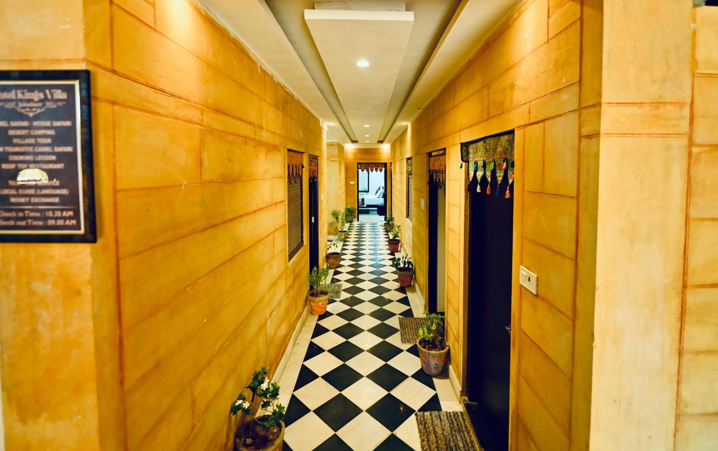 Lobby or reception in kings villa Jaisalmer