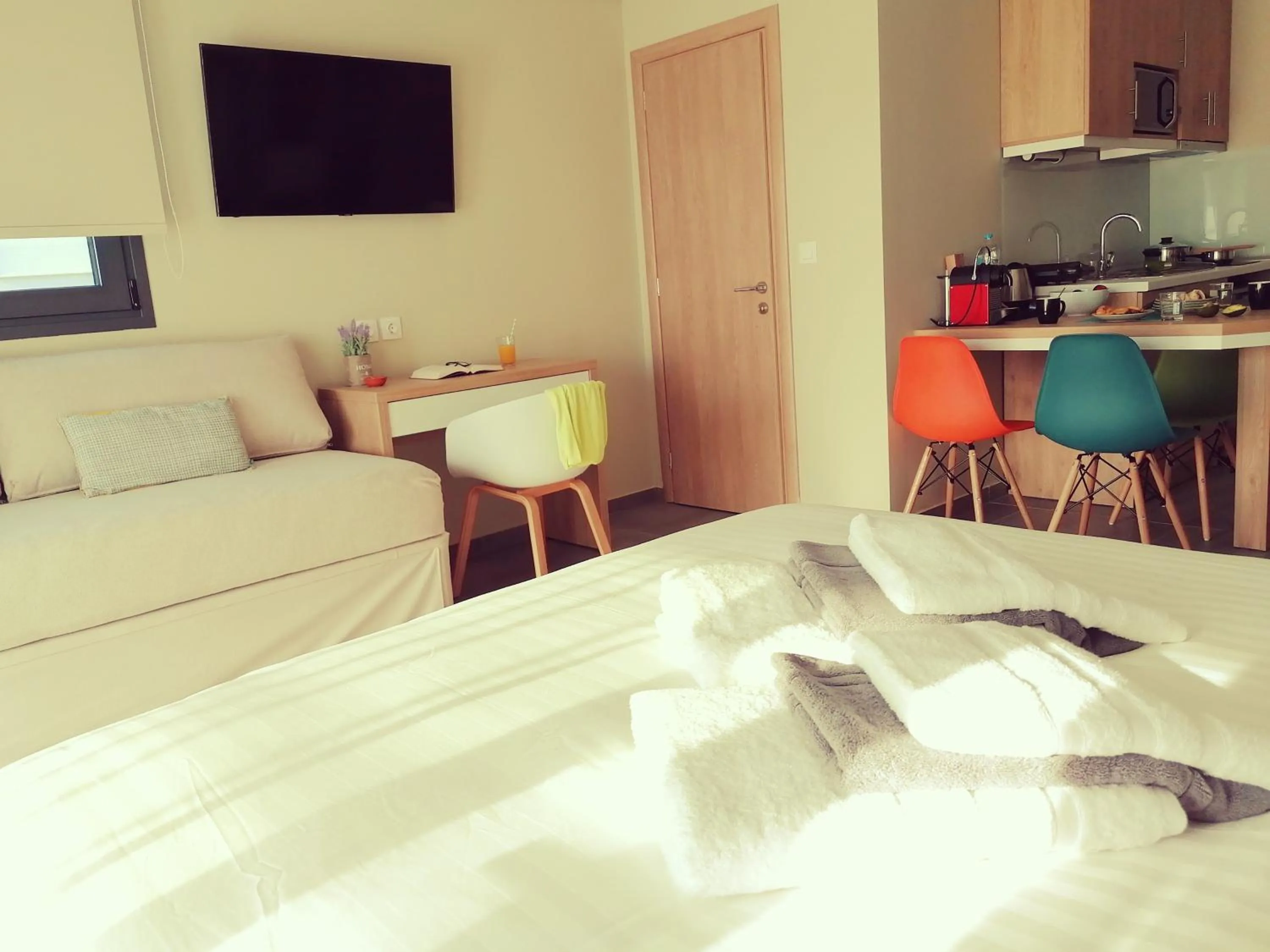 Bed in Garden Apartments