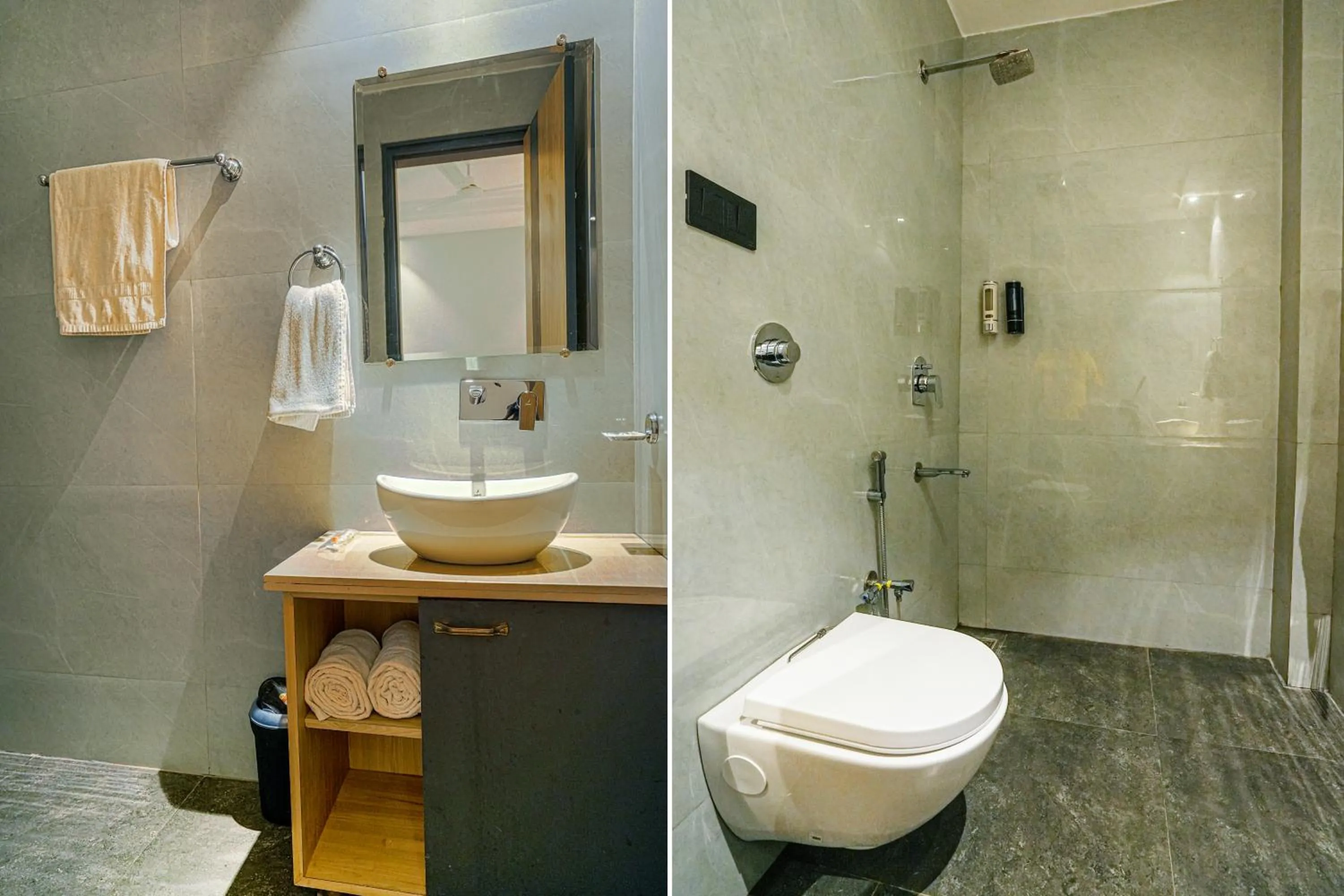 Shower in Hotel Grand Cabbana By Levelup Hotels