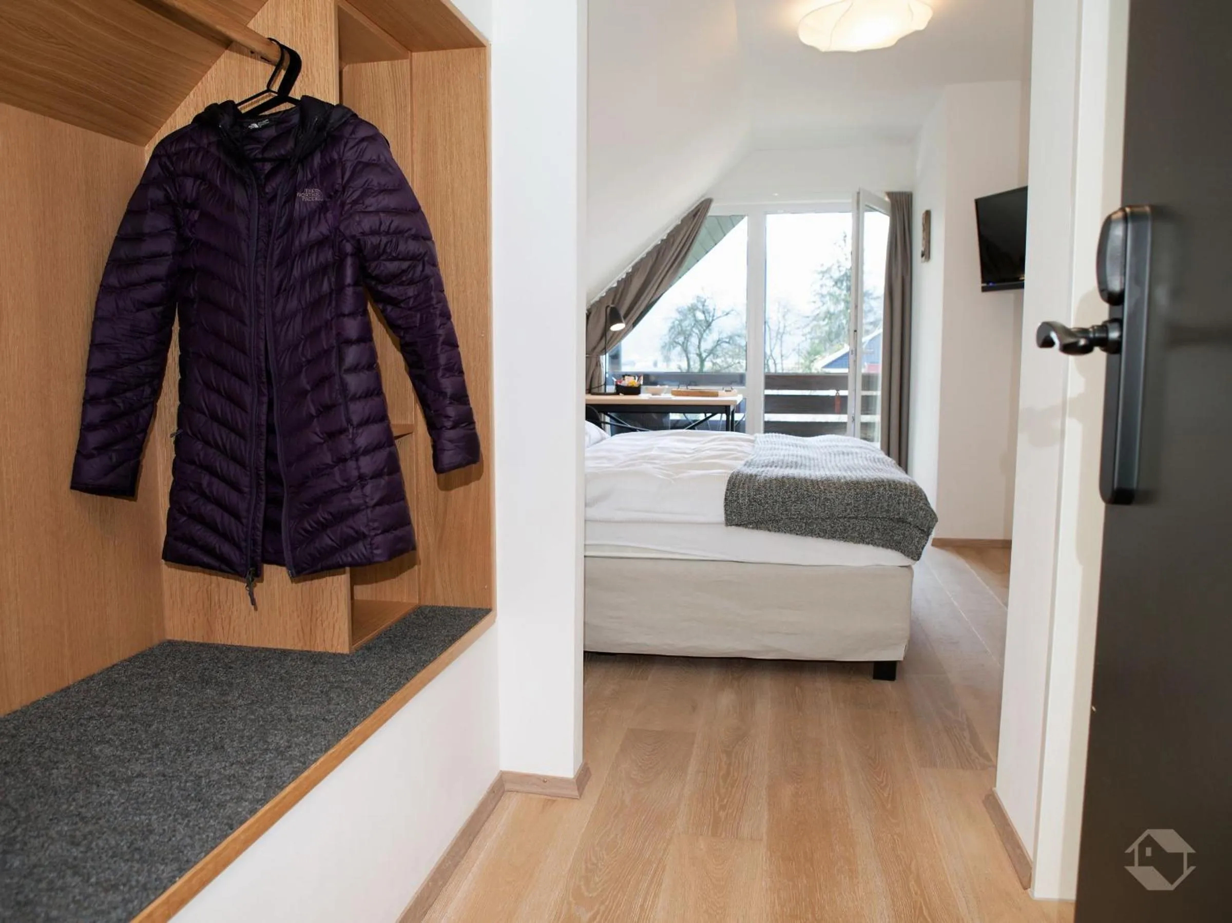 Bed in Gasthaus Hirschenstube & Gästehaus Gehri