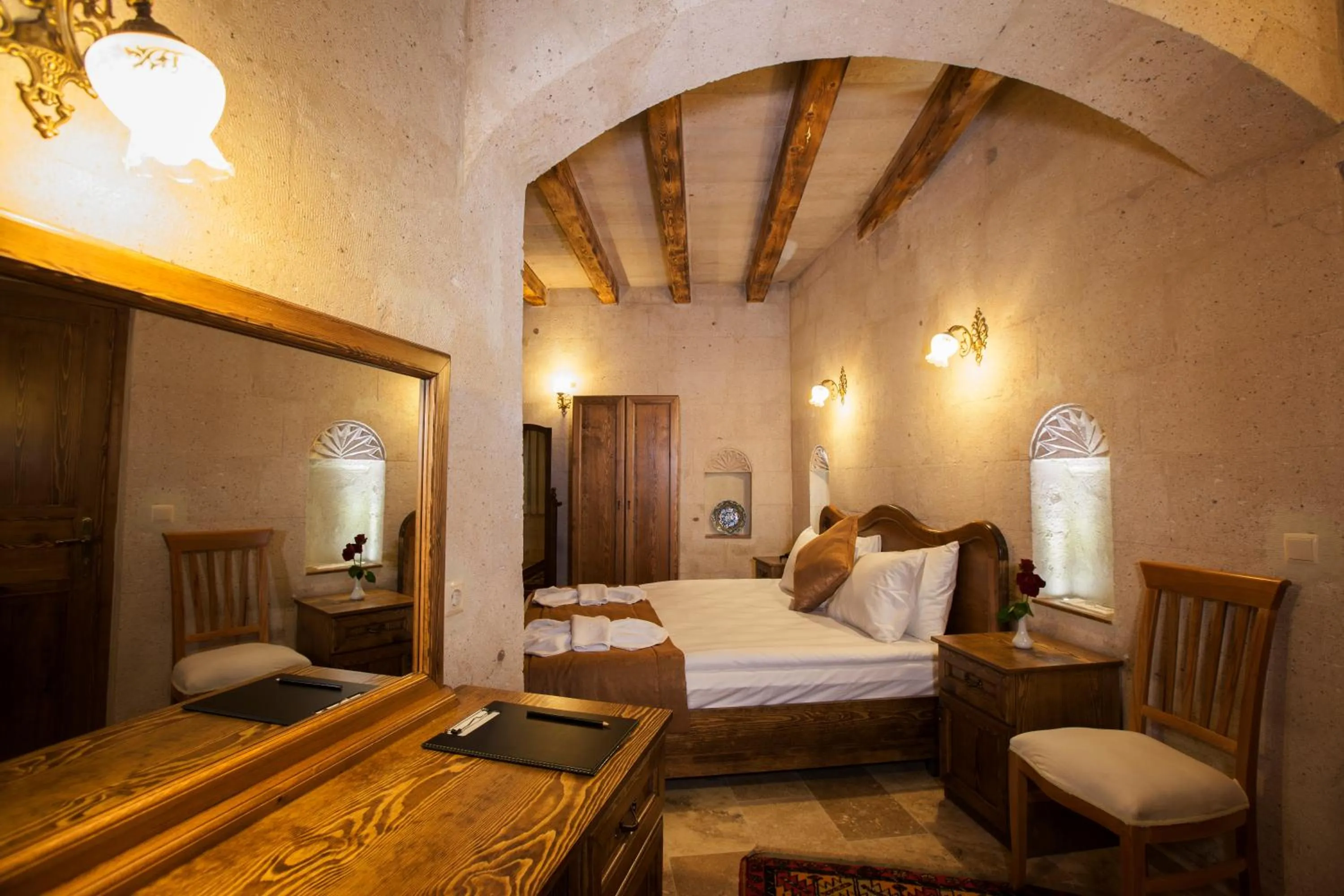 Decorative detail, Bed in Magic Cave House