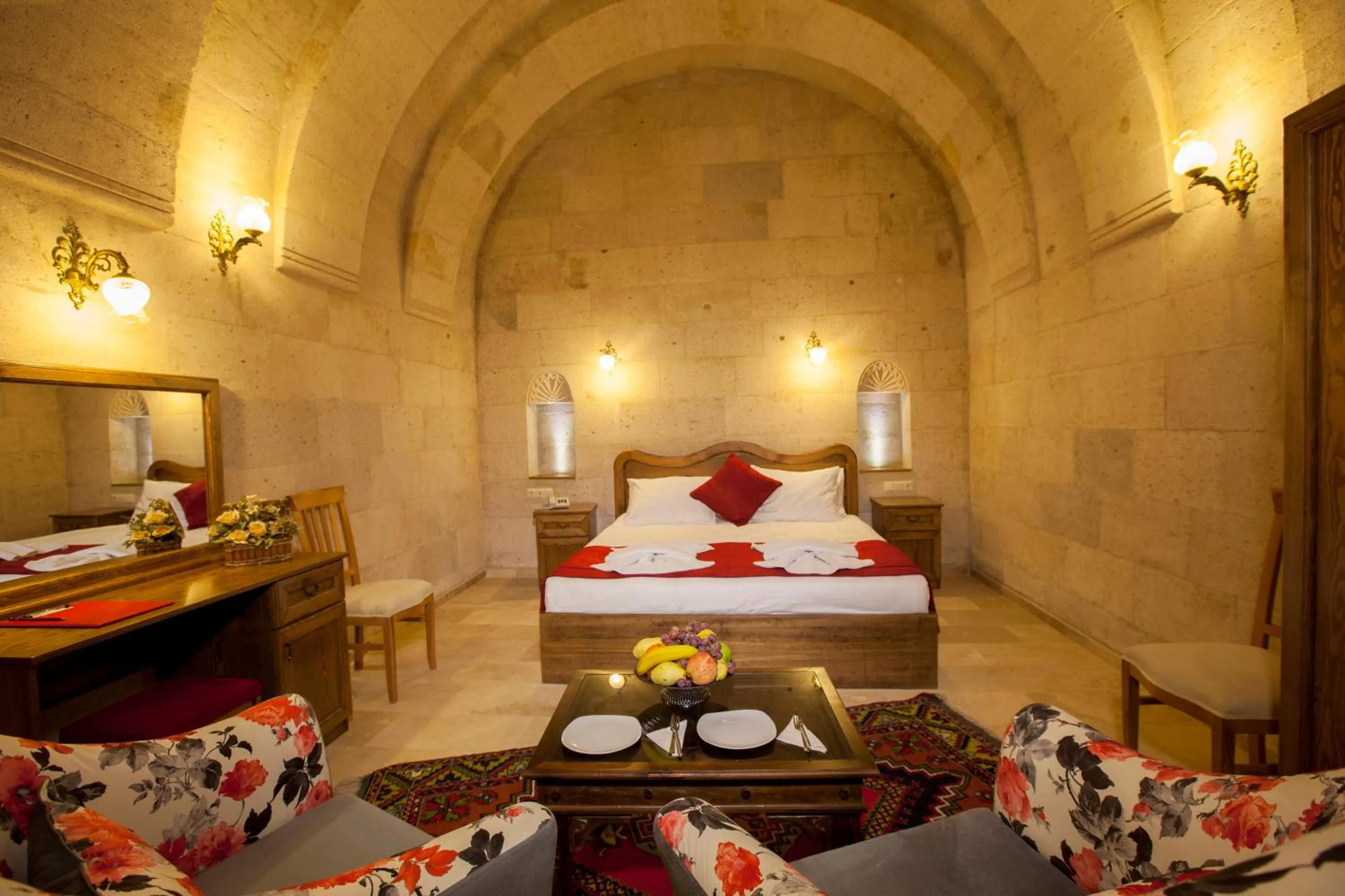 Photo of the whole room, Bed in Magic Cave House