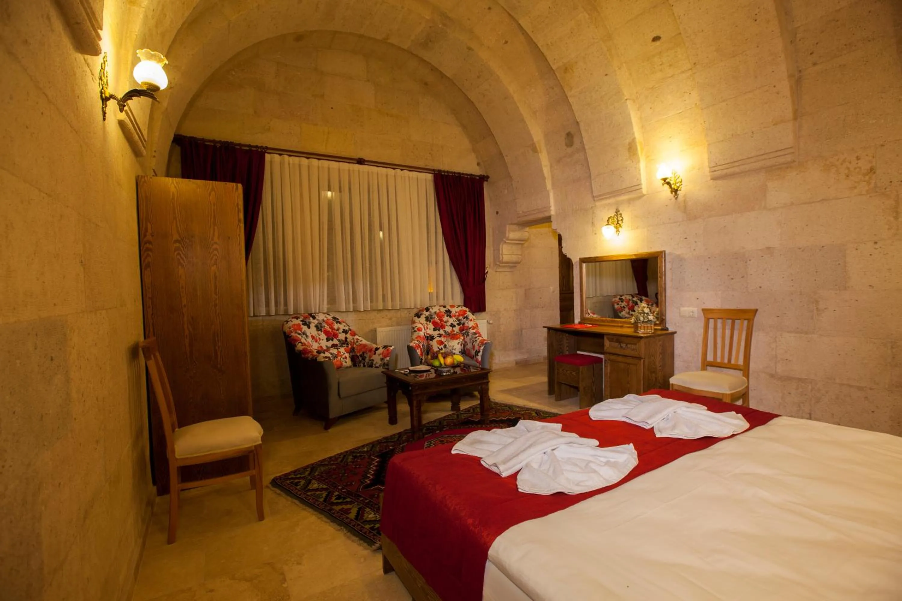 Photo of the whole room, Bed in Magic Cave House