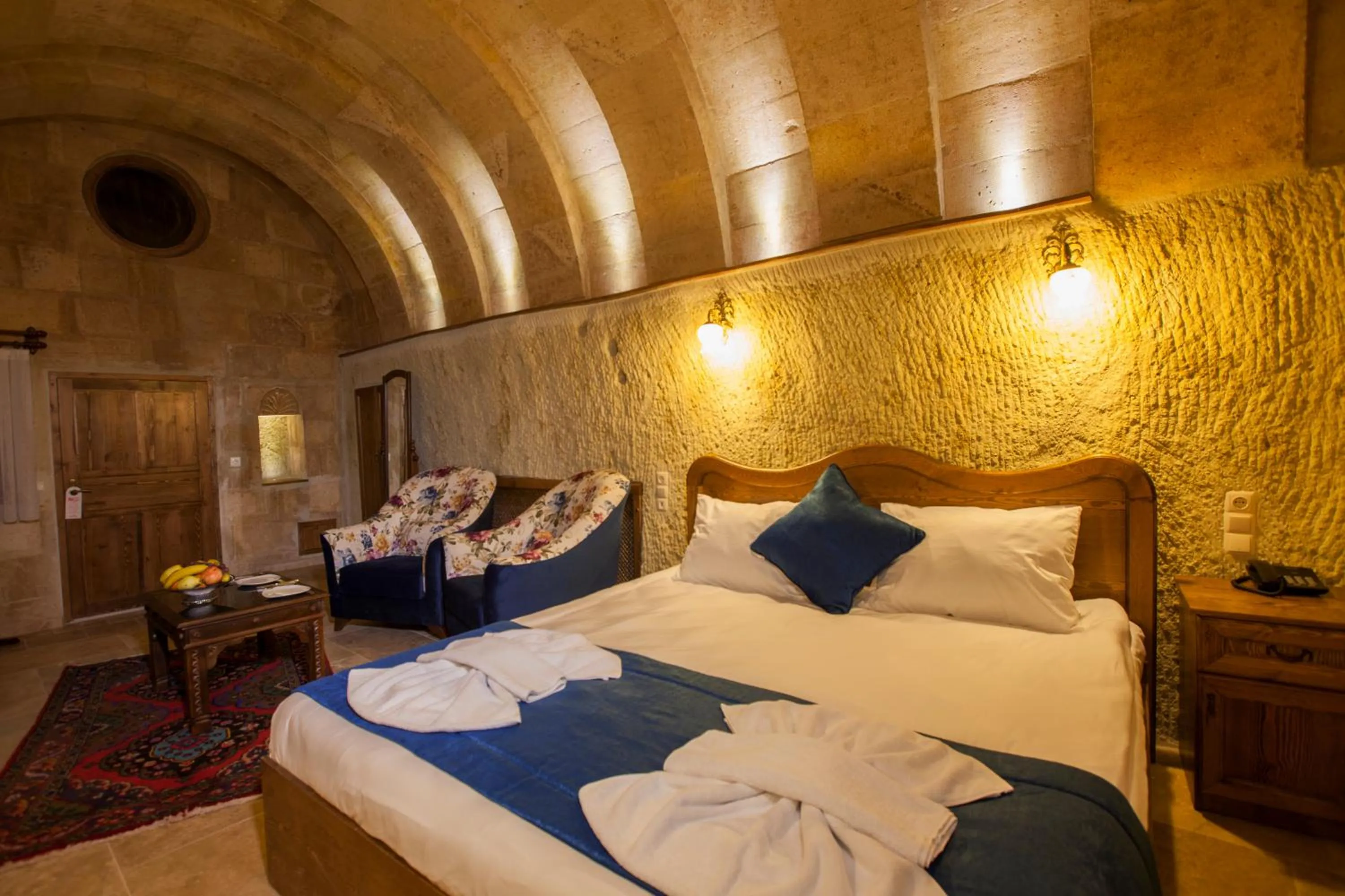 Photo of the whole room, Bed in Magic Cave House